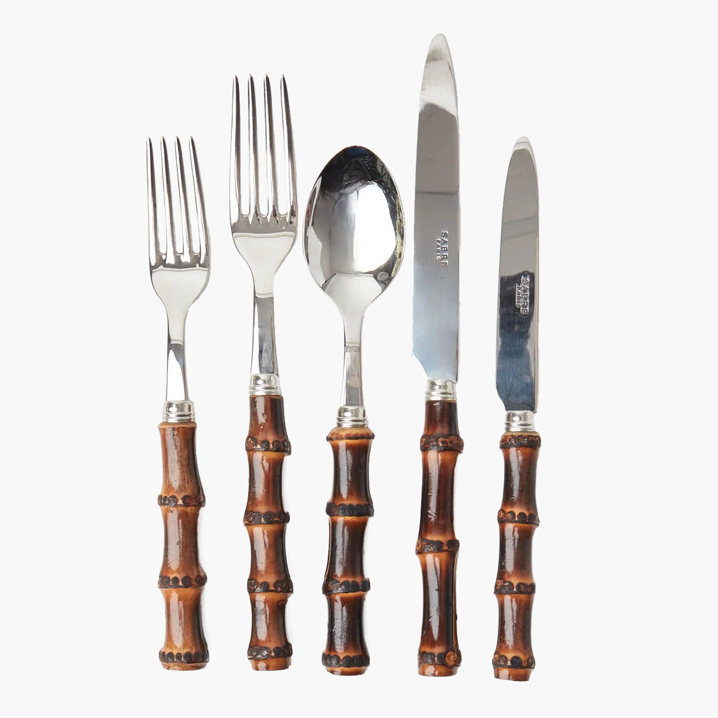 Burnt Bamboo Cutlery (5 Piece)