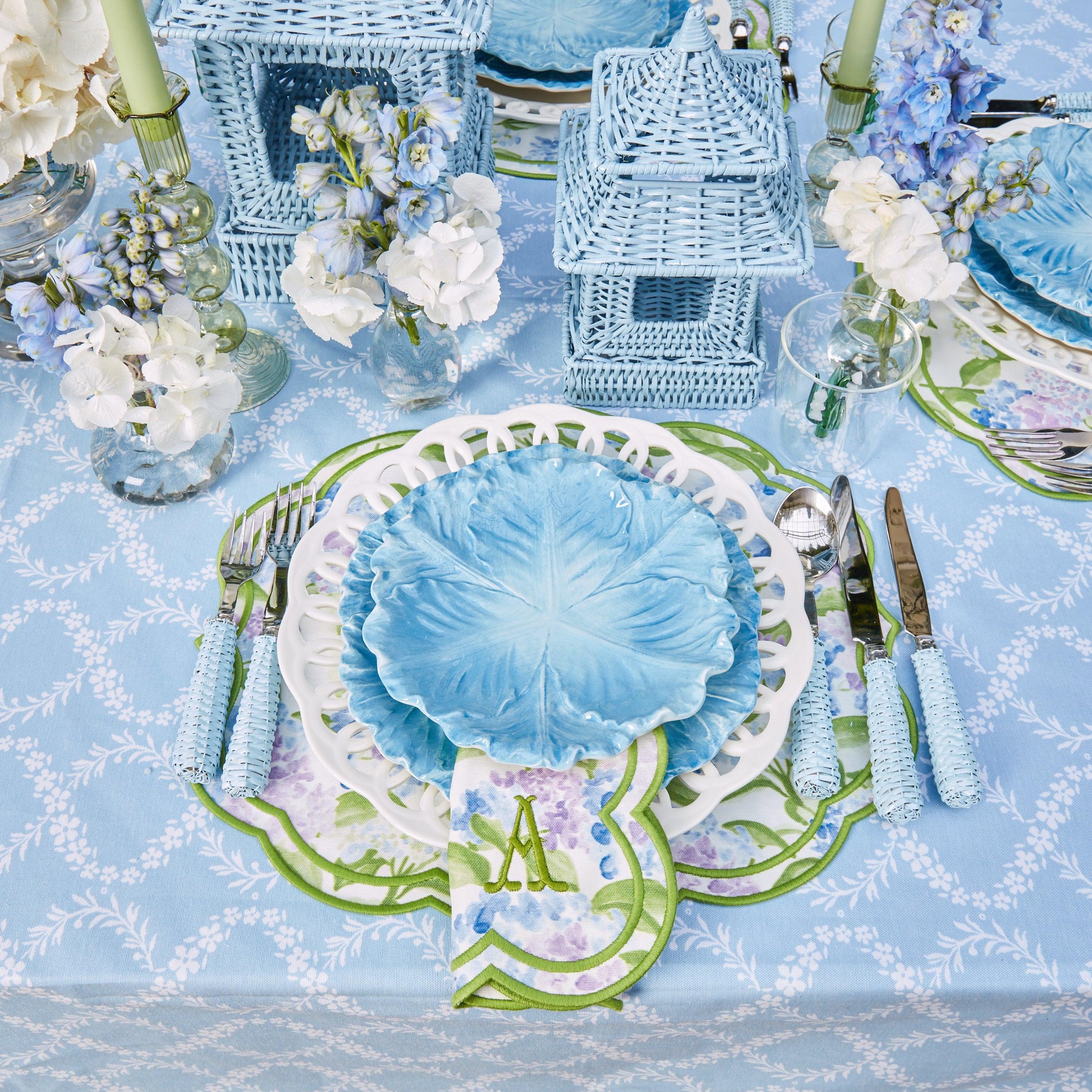 Hydrangea Cloth Napkins - set of 4 - Adorn Goods