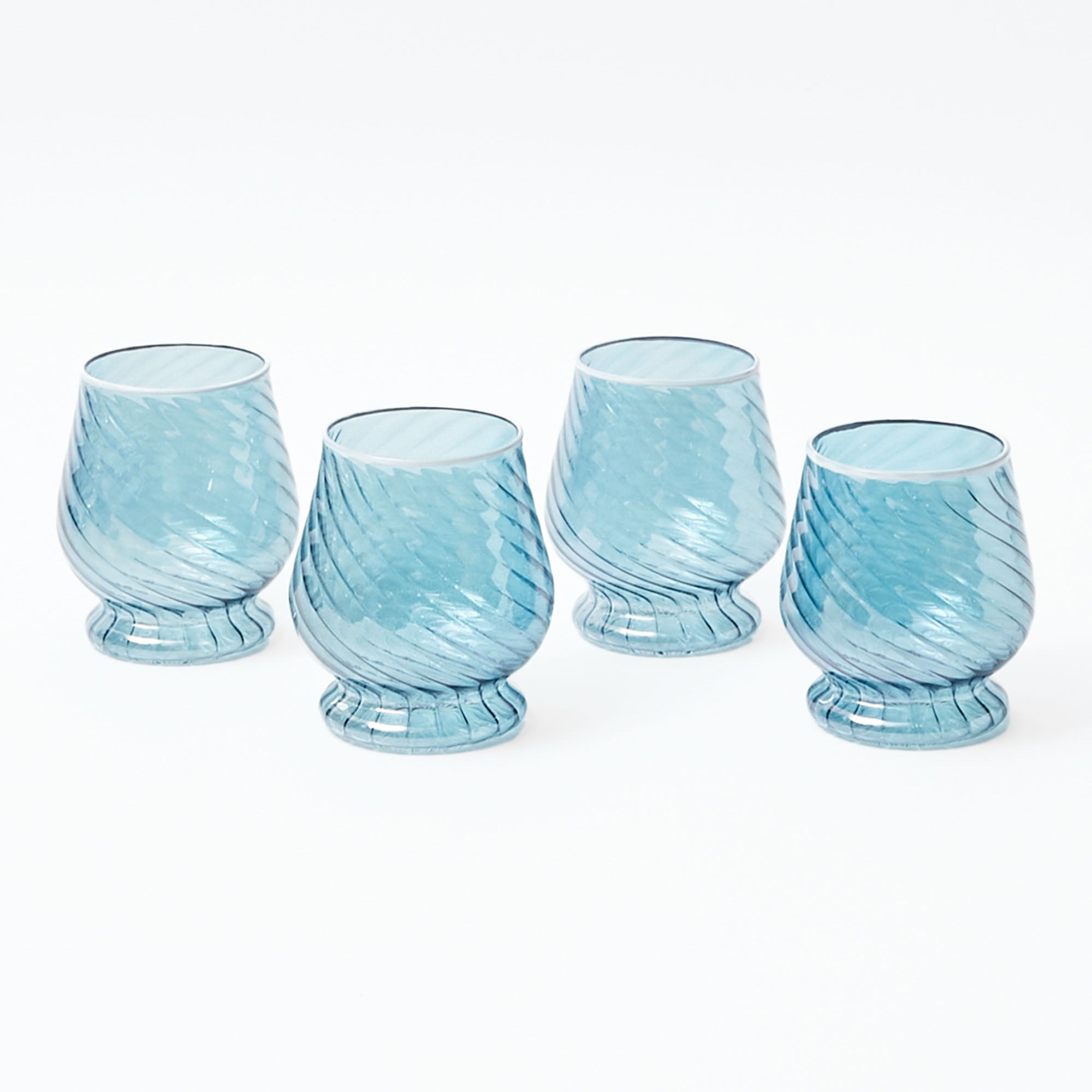 Camille Blue Wine Glasses (Set of 4) – Mrs. Alice