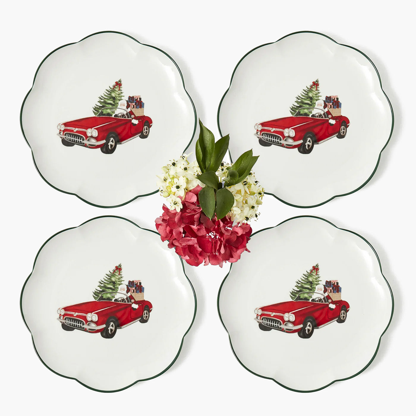 Driving Home for Christmas Starter Plate (Set of 4)