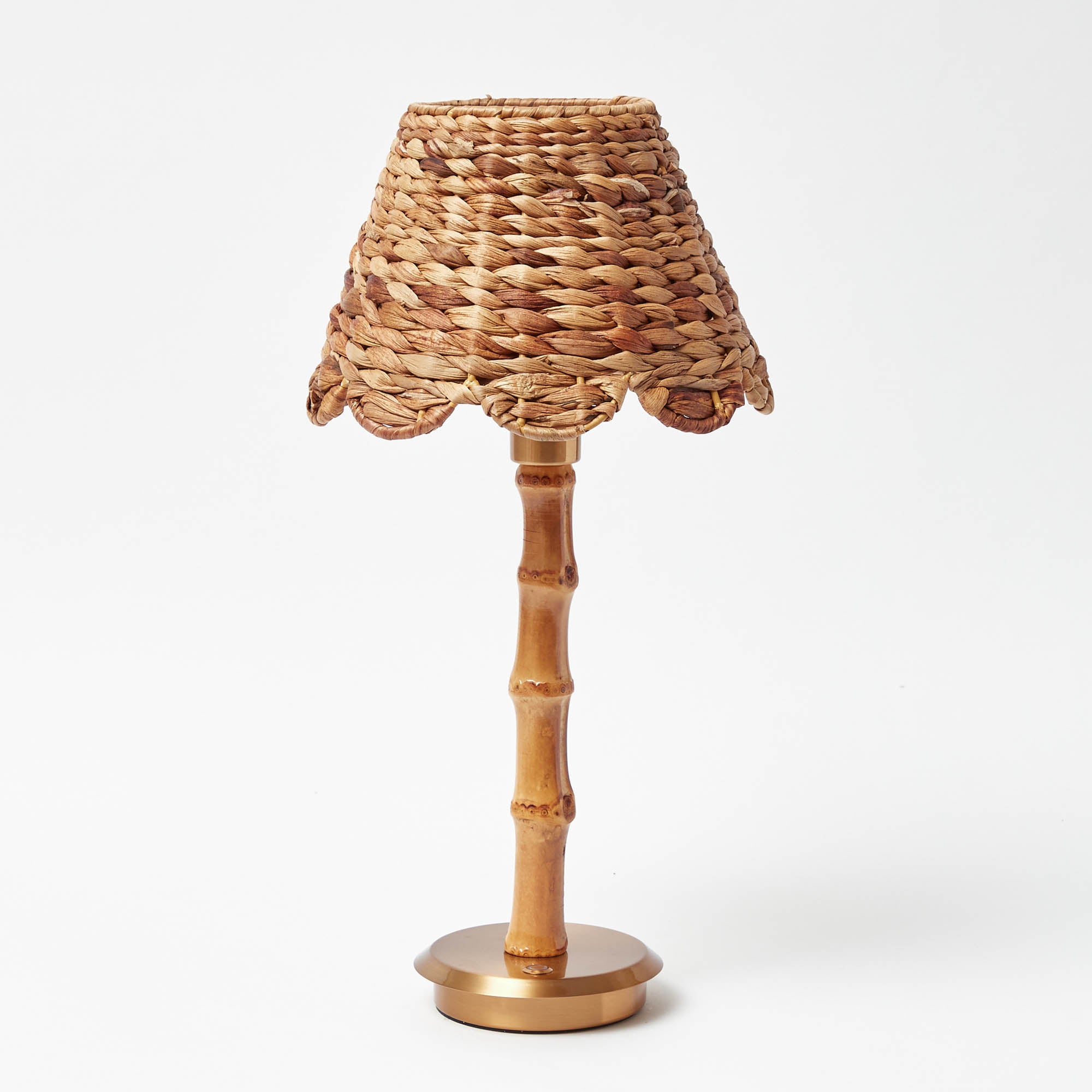 Rechargeable Bamboo Lamp Stand