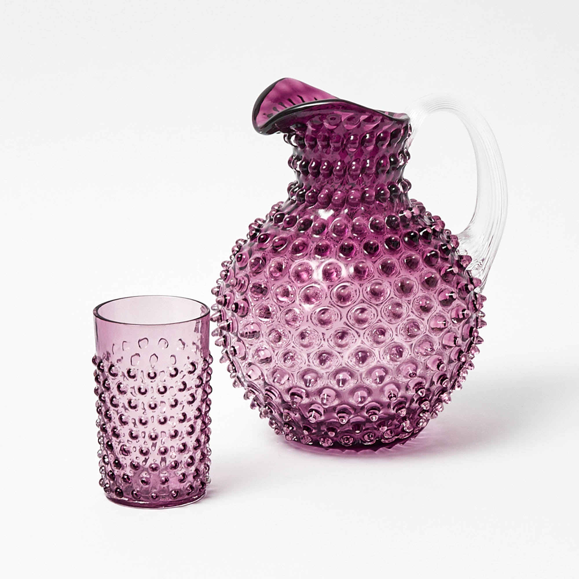 Purple Hobnail Jug