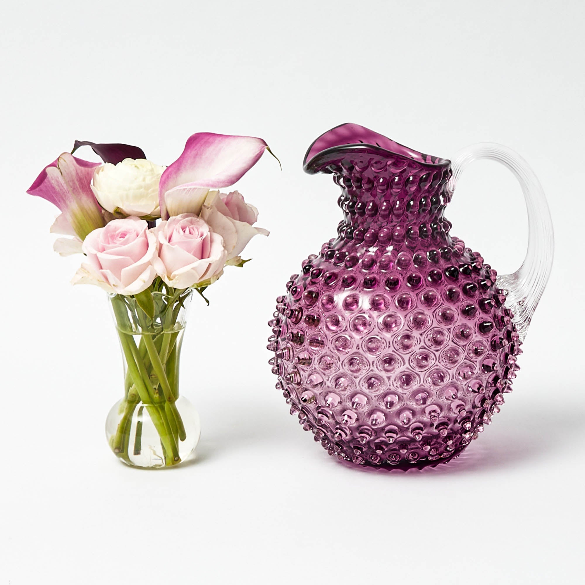 Purple Hobnail Jug