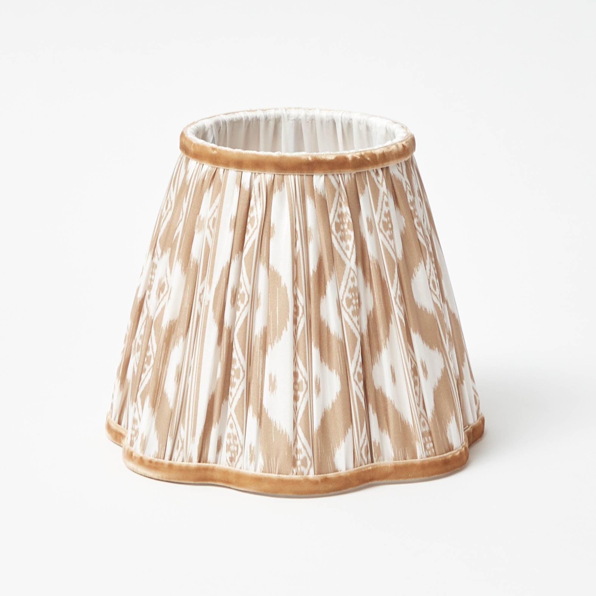 Rechargeable Lamp with Putty Ikat Shade (18cm)