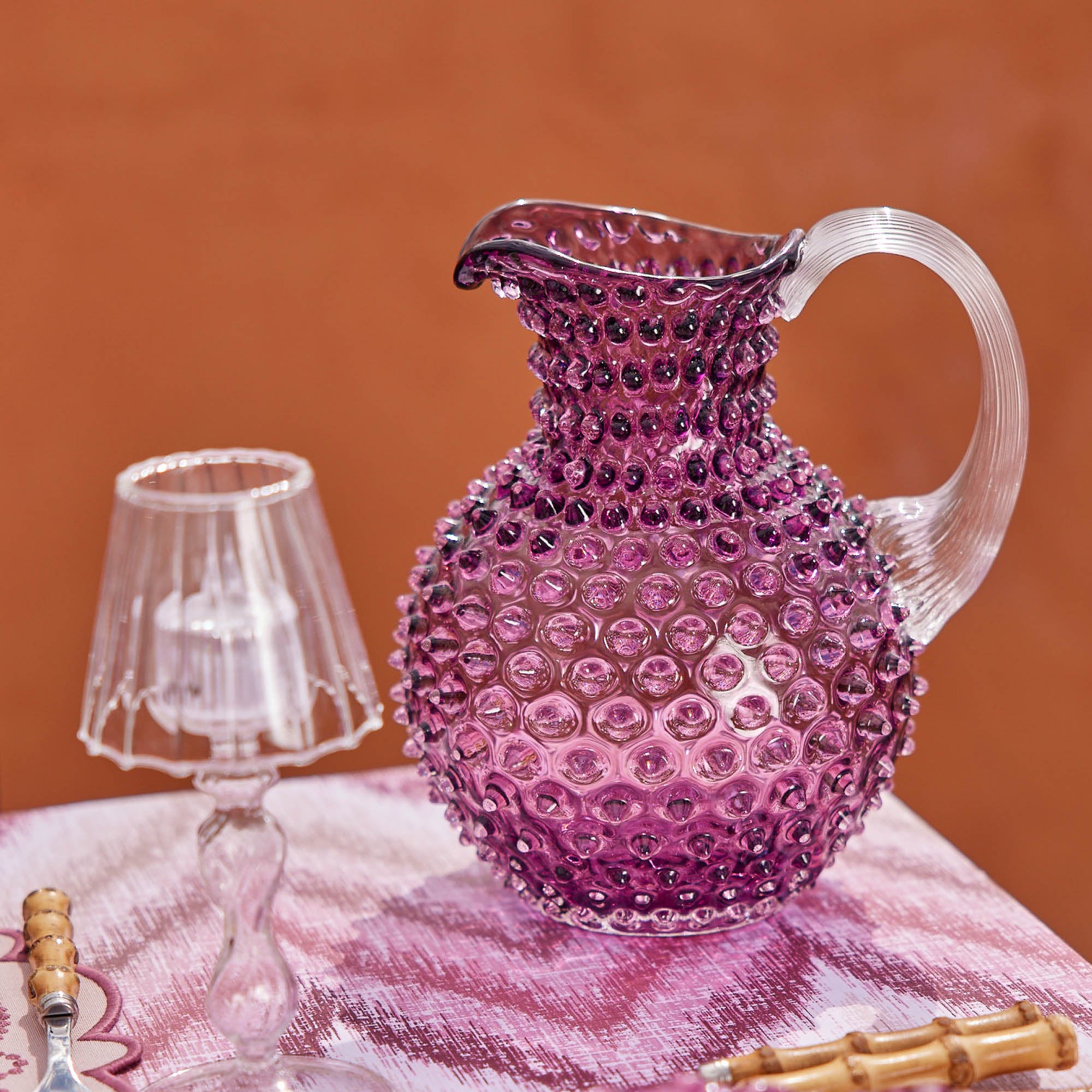 Purple Hobnail Jug