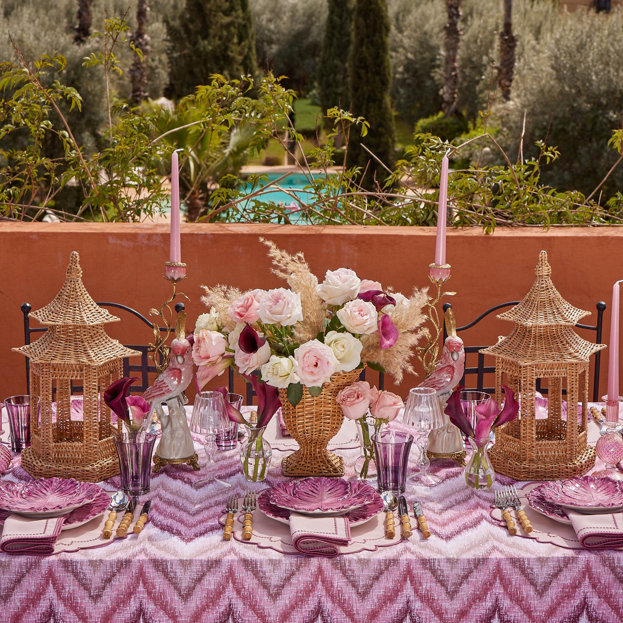 Mariana Pink Napkins (Set of 4)