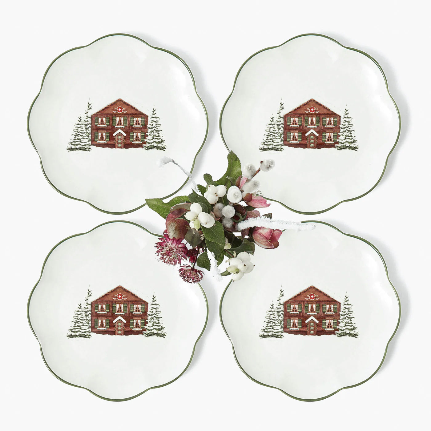 Alpine Chalet Starter Plate (Set of 4)