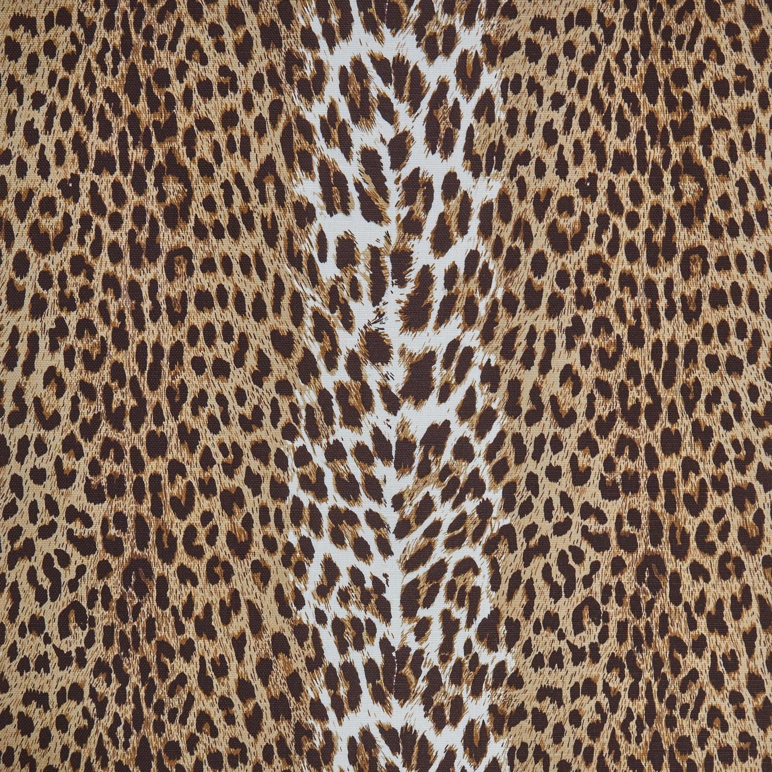 Chestnut Brown Leopard Fabric - Mrs. Alice