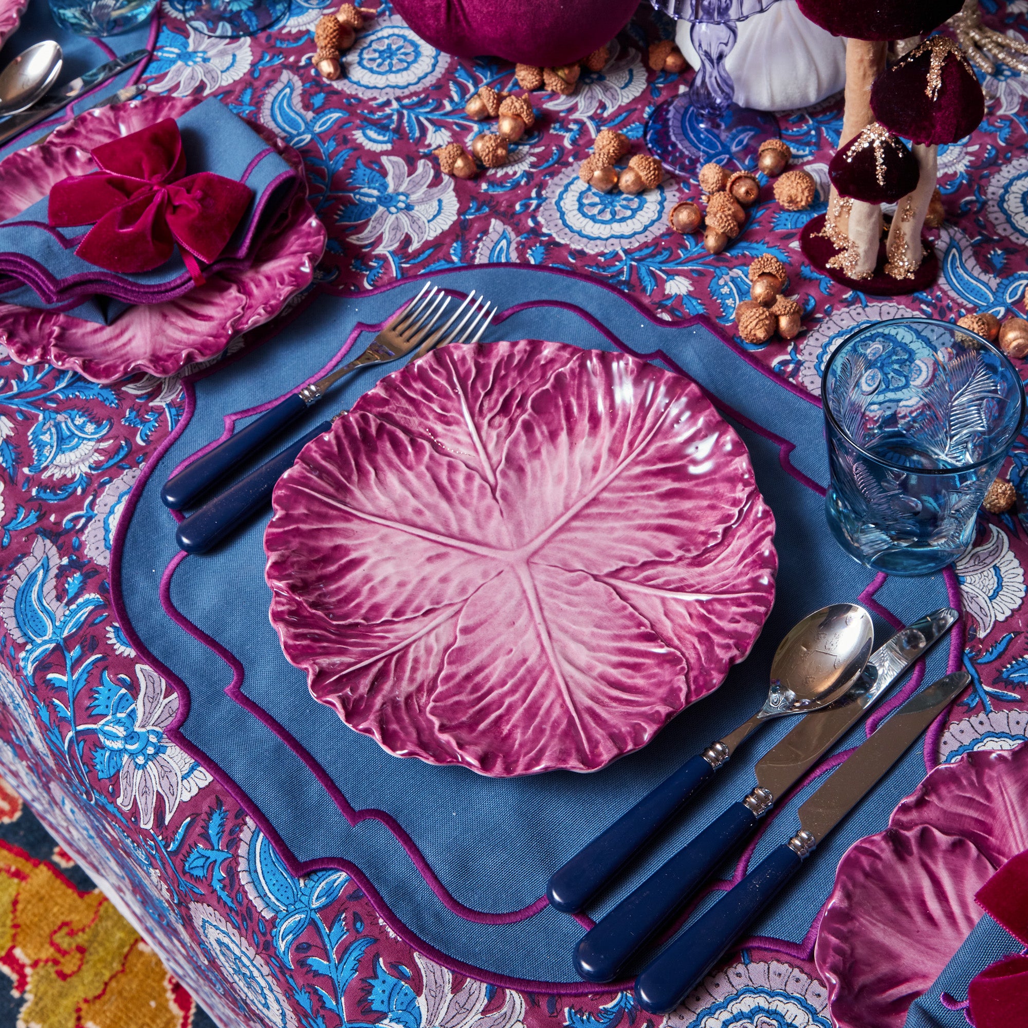 Marlene Blue & Purple Placemats (Set of 4)