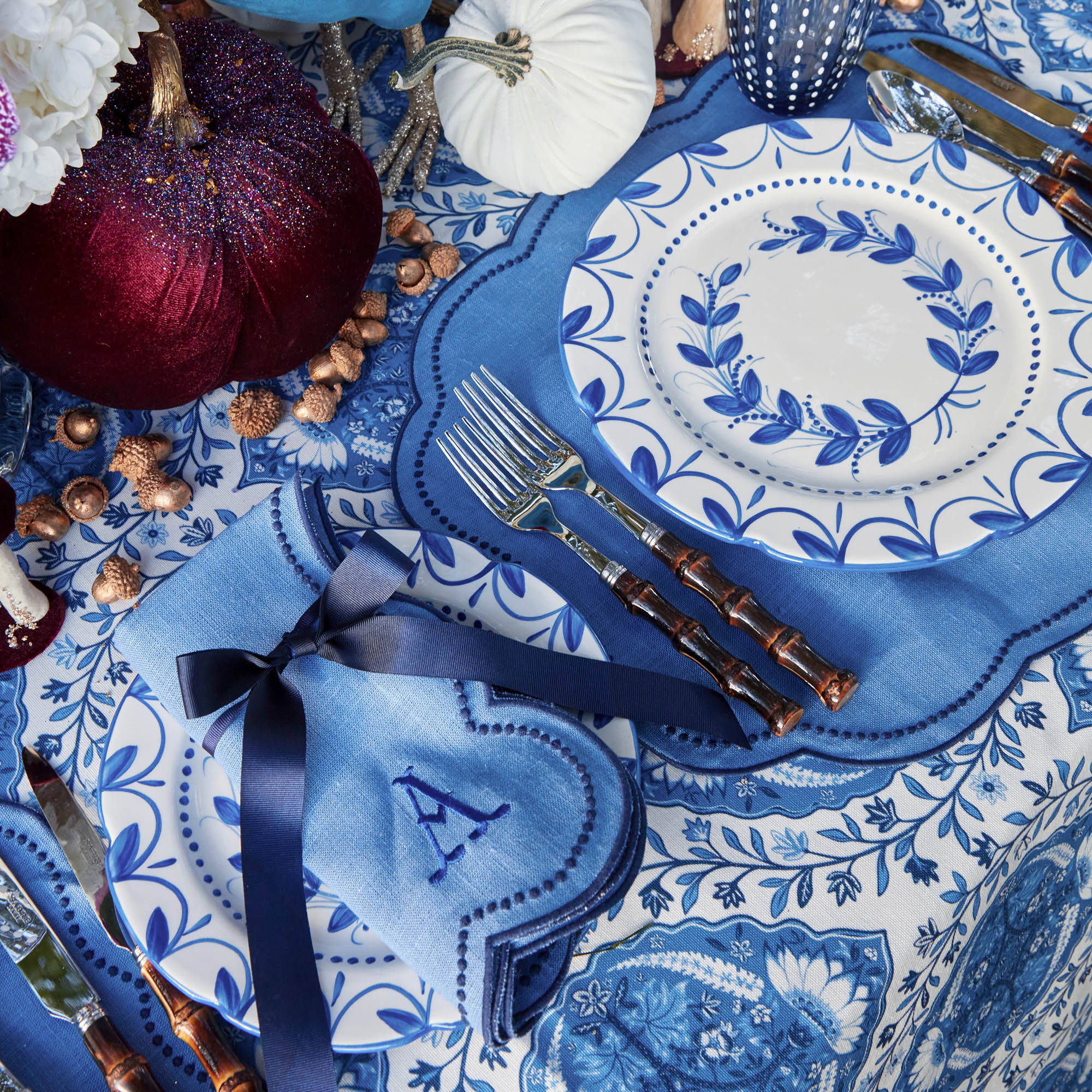 Royal Blue Skye Tablecloth