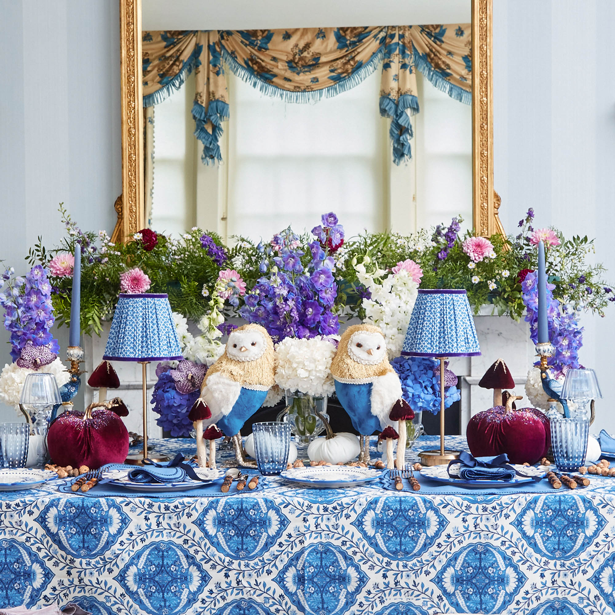 Royal Blue Skye Tablecloth