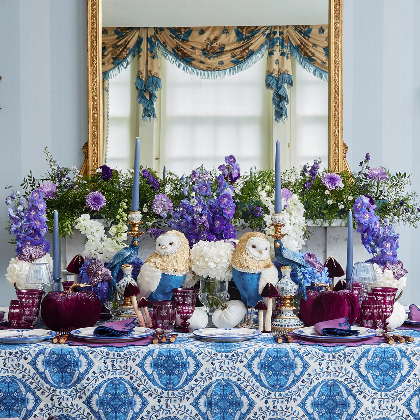 Royal Blue Skye Tablecloth