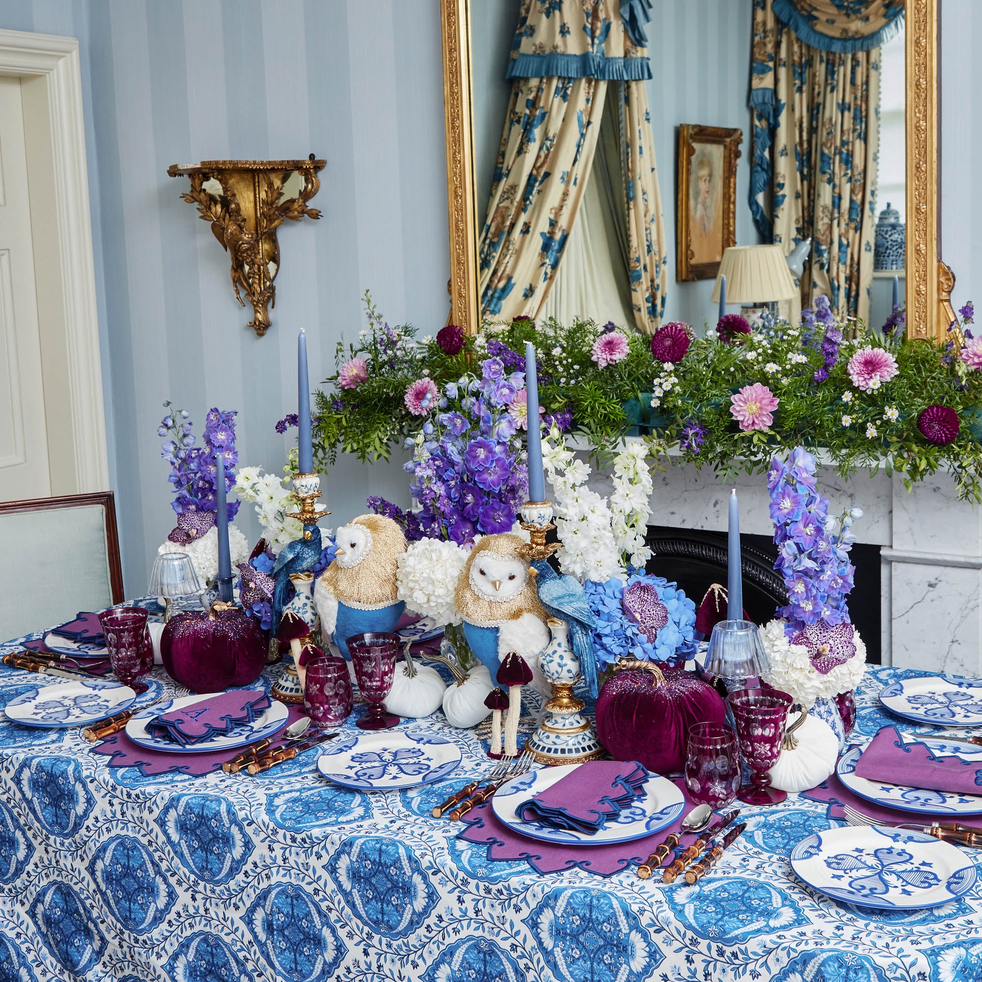 Royal Blue Skye Tablecloth