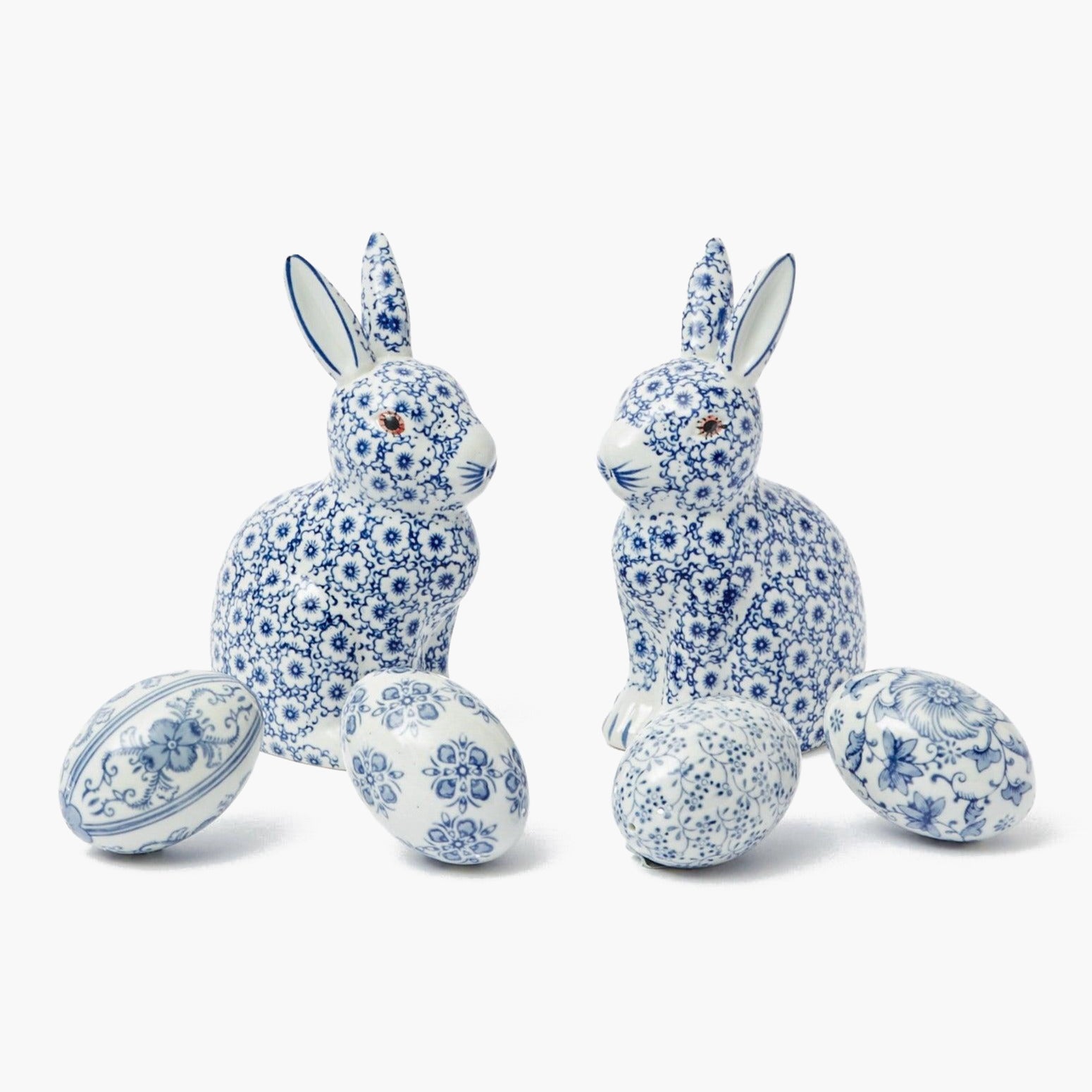 Chinoiserie Rabbit & Decorative Eggs Set