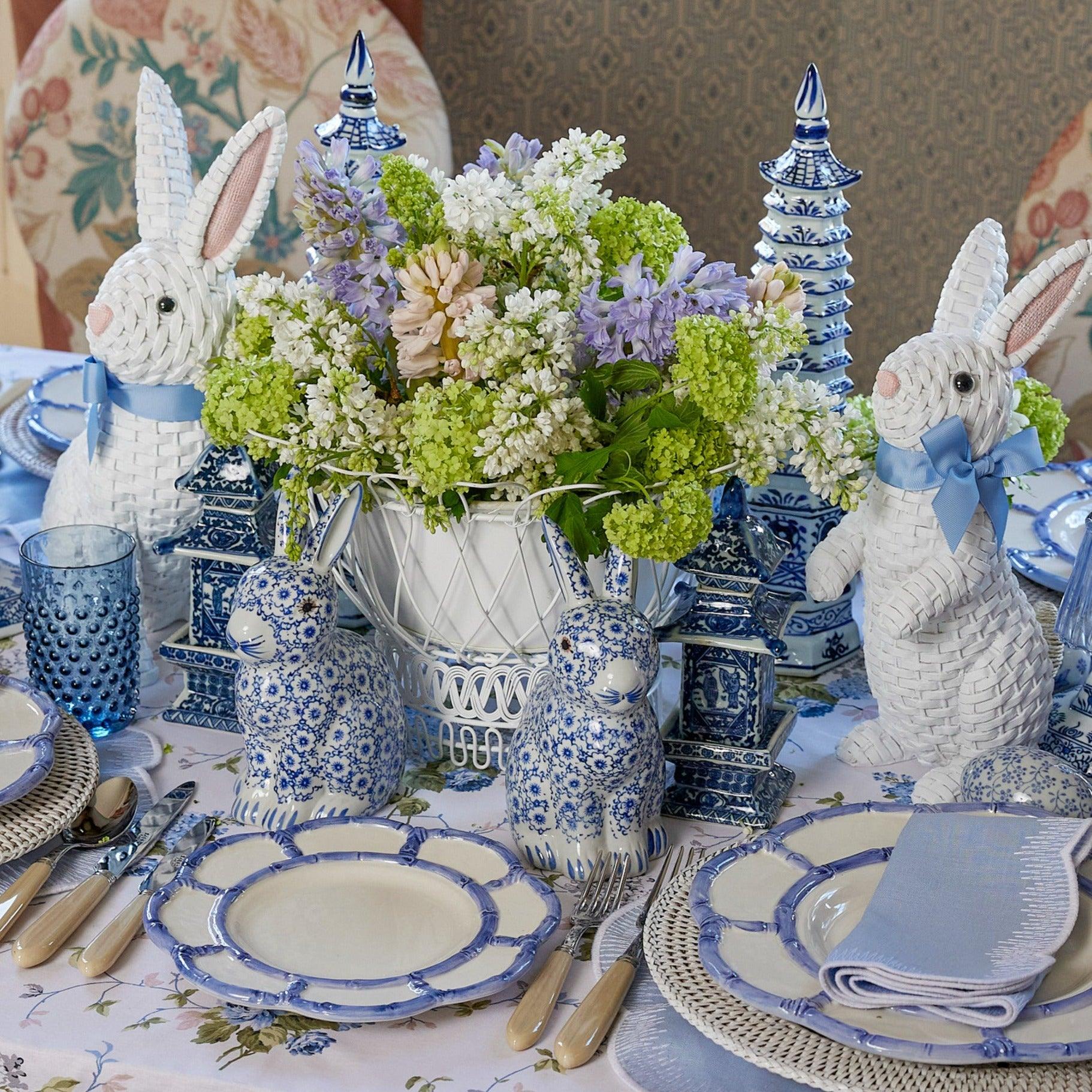 Chinoiserie Rabbit & Decorative Eggs Set - Mrs. Alice