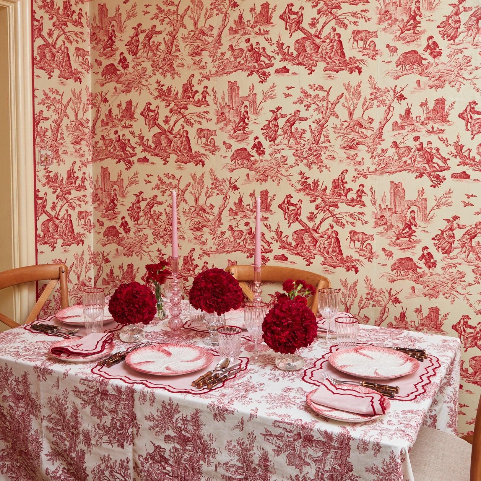 Claudette Toile Tablecloth - Mrs. Alice