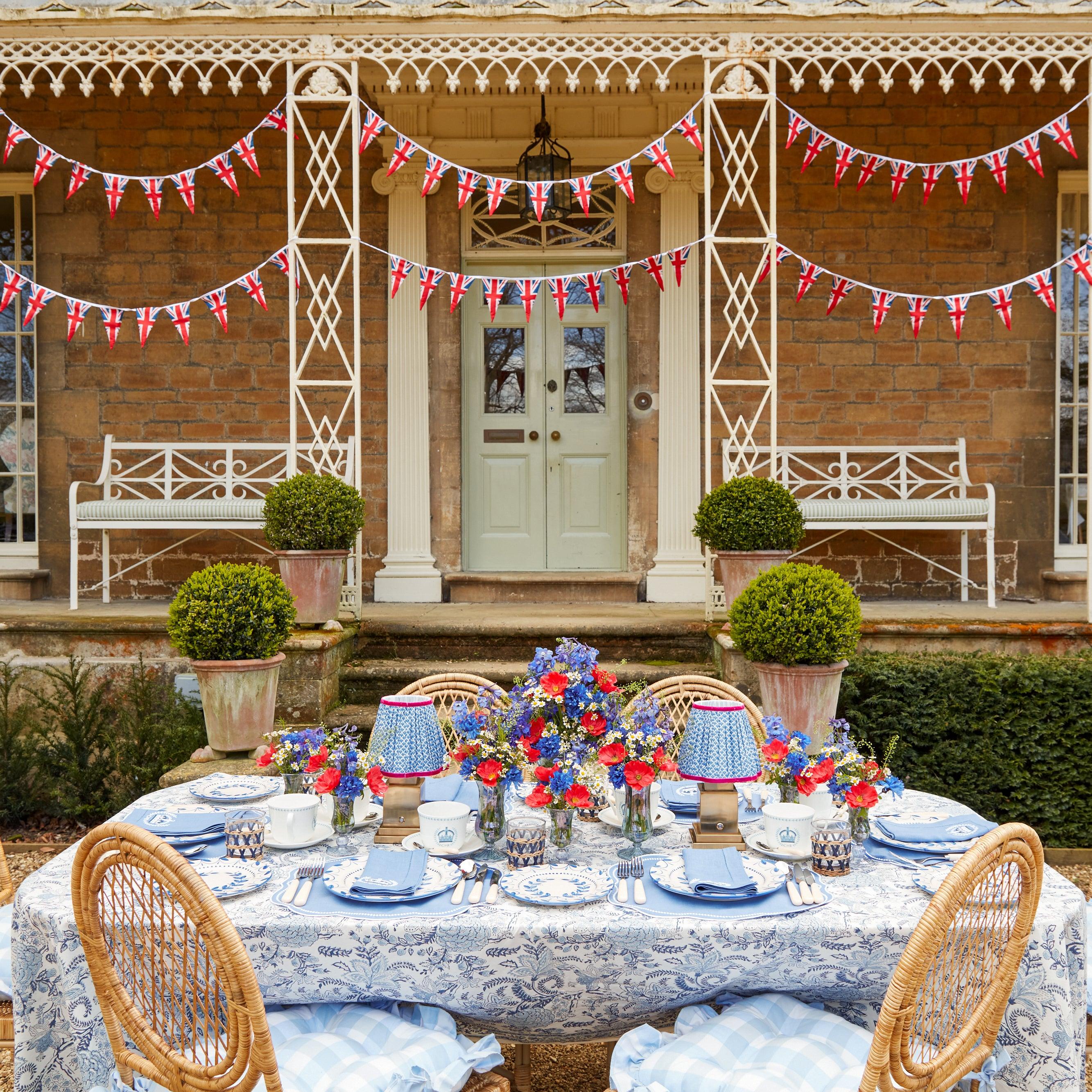 Coronation Blue Linen Napkins (Set of 4) - Mrs. Alice