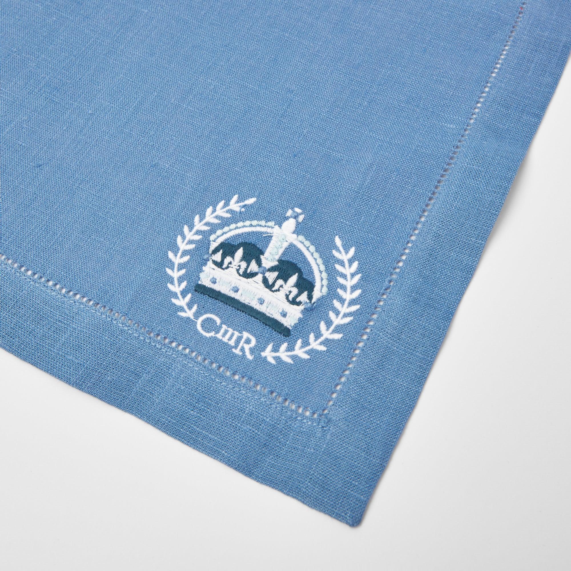 Coronation Blue Linen Napkins (Set of 4) - Mrs. Alice