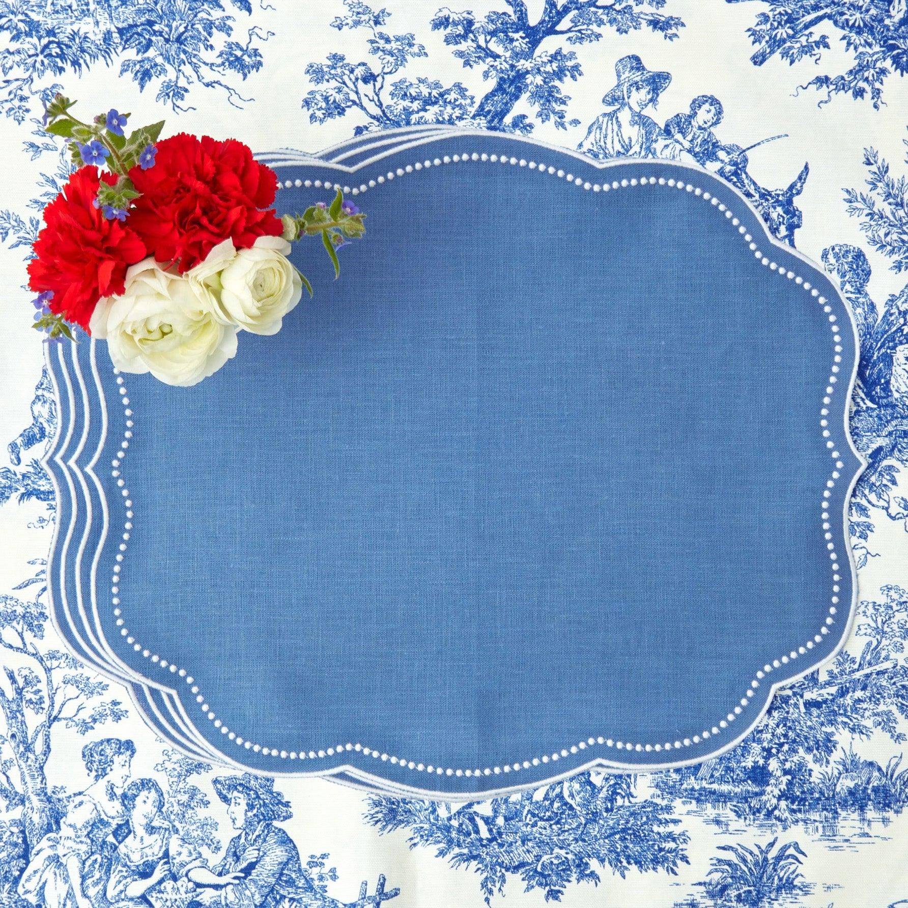 Eloise Blue Placemats (Set of 4) - Mrs. Alice