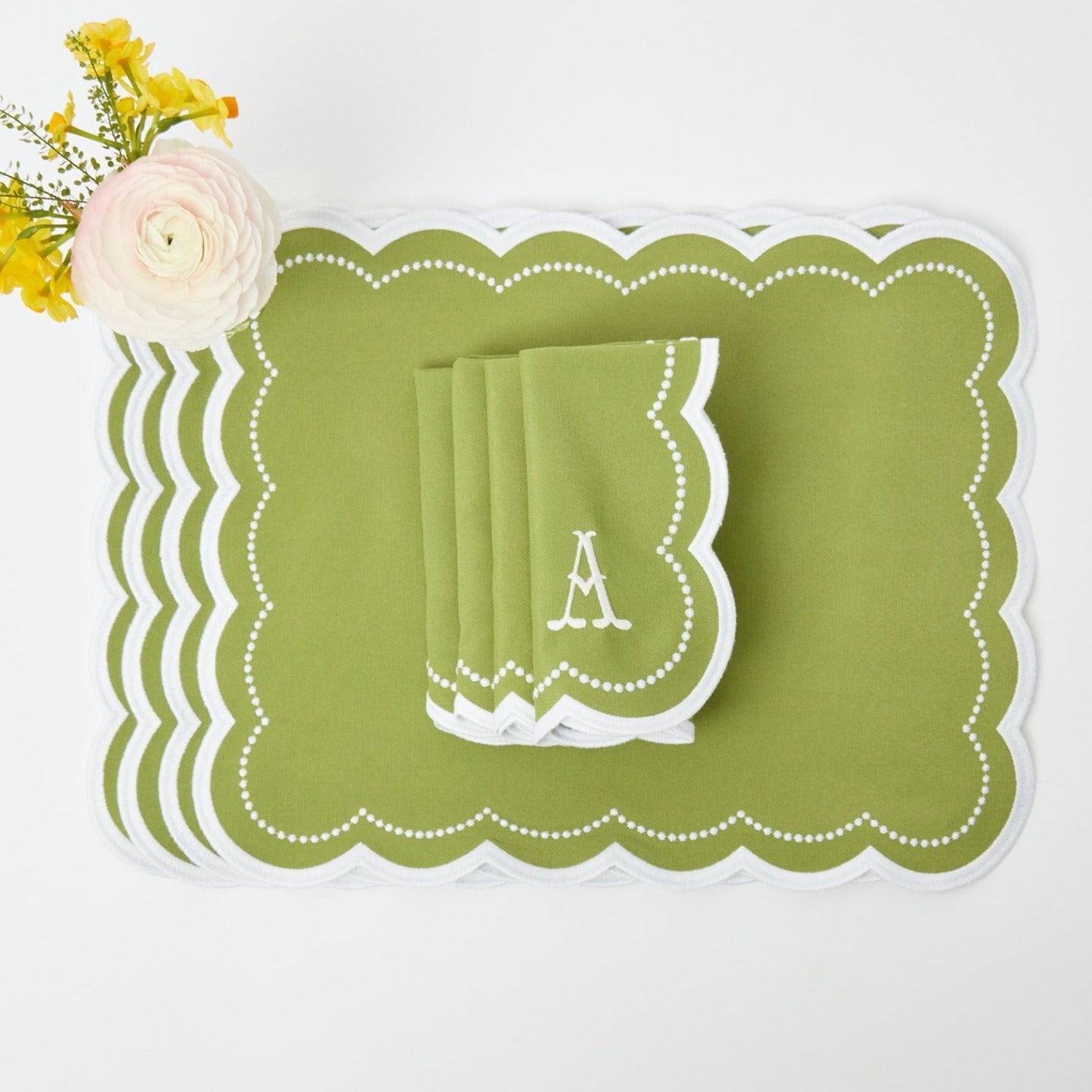 Elsa Green Napkins (Set of 4) - Mrs. Alice