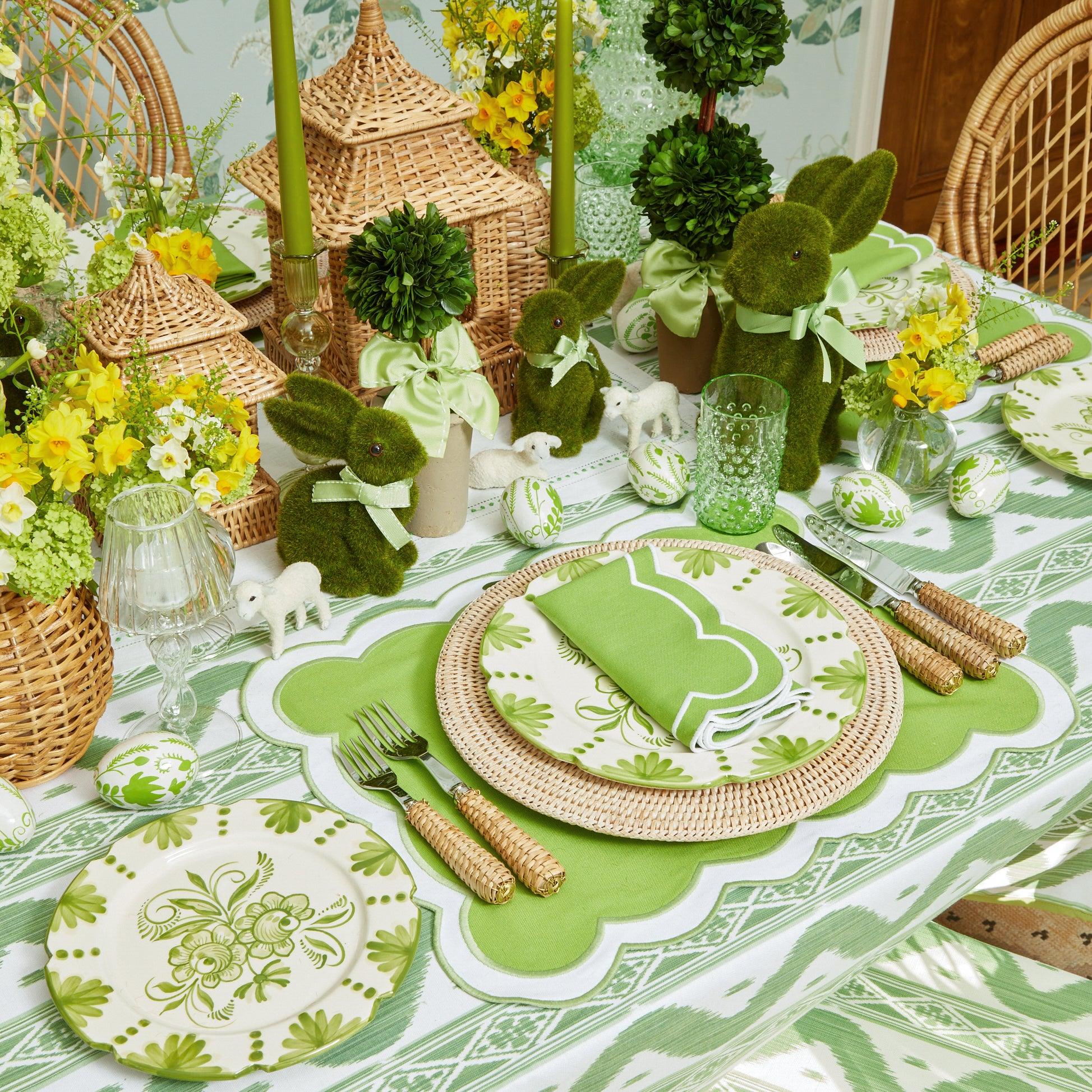 Emerald Hobnail Glasses & Jug Set - Mrs. Alice