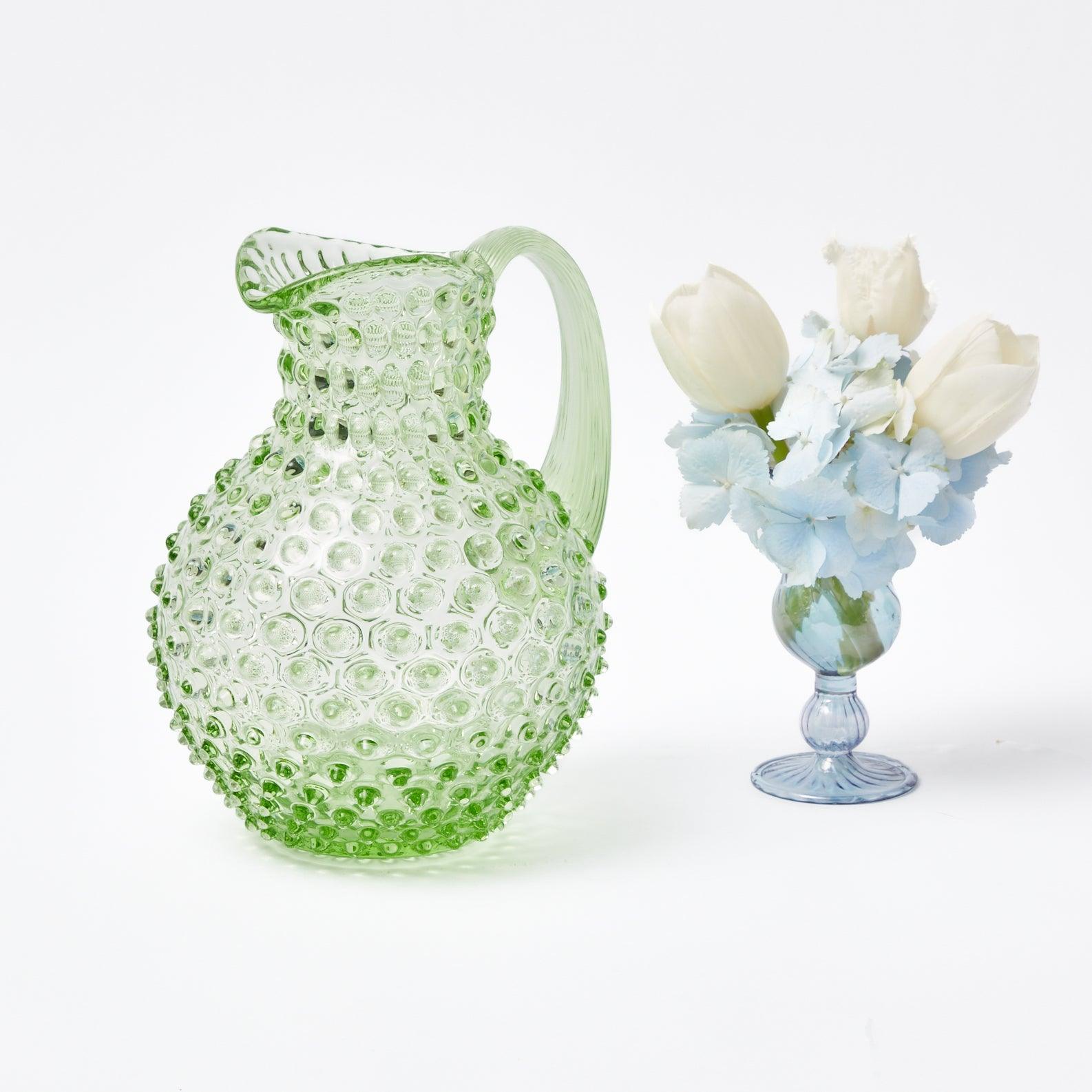 Emerald Hobnail Jug - Mrs. Alice