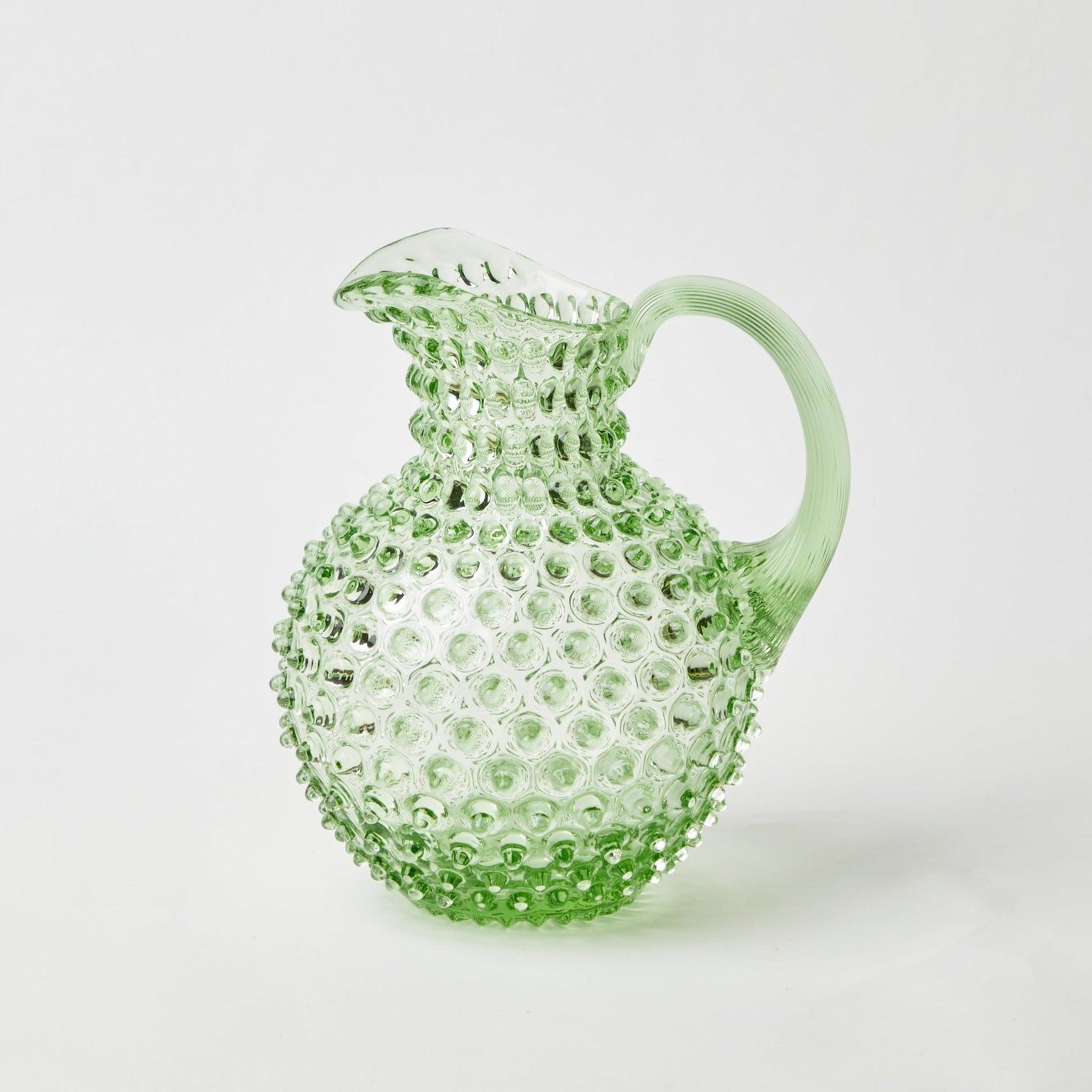 Emerald Hobnail Jug - Mrs. Alice