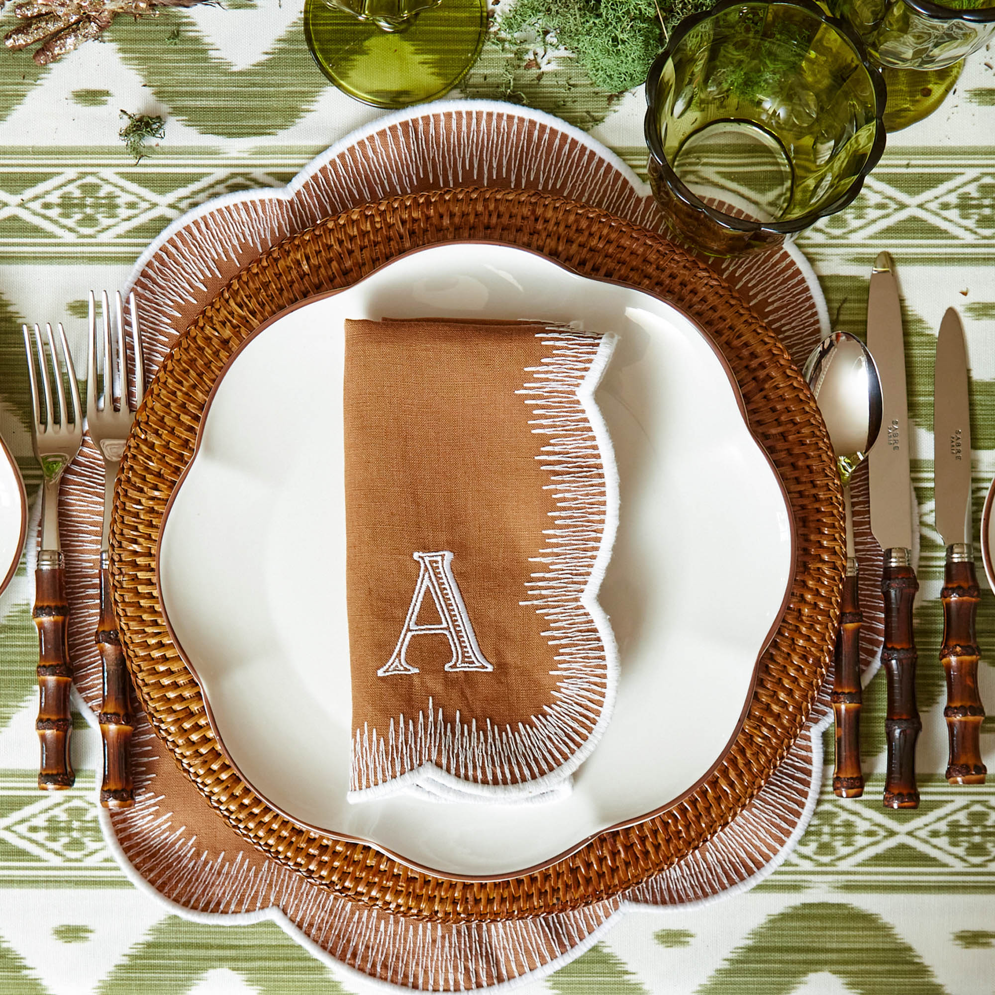 Alathea Caramel Linen Napkins (Set of 4)