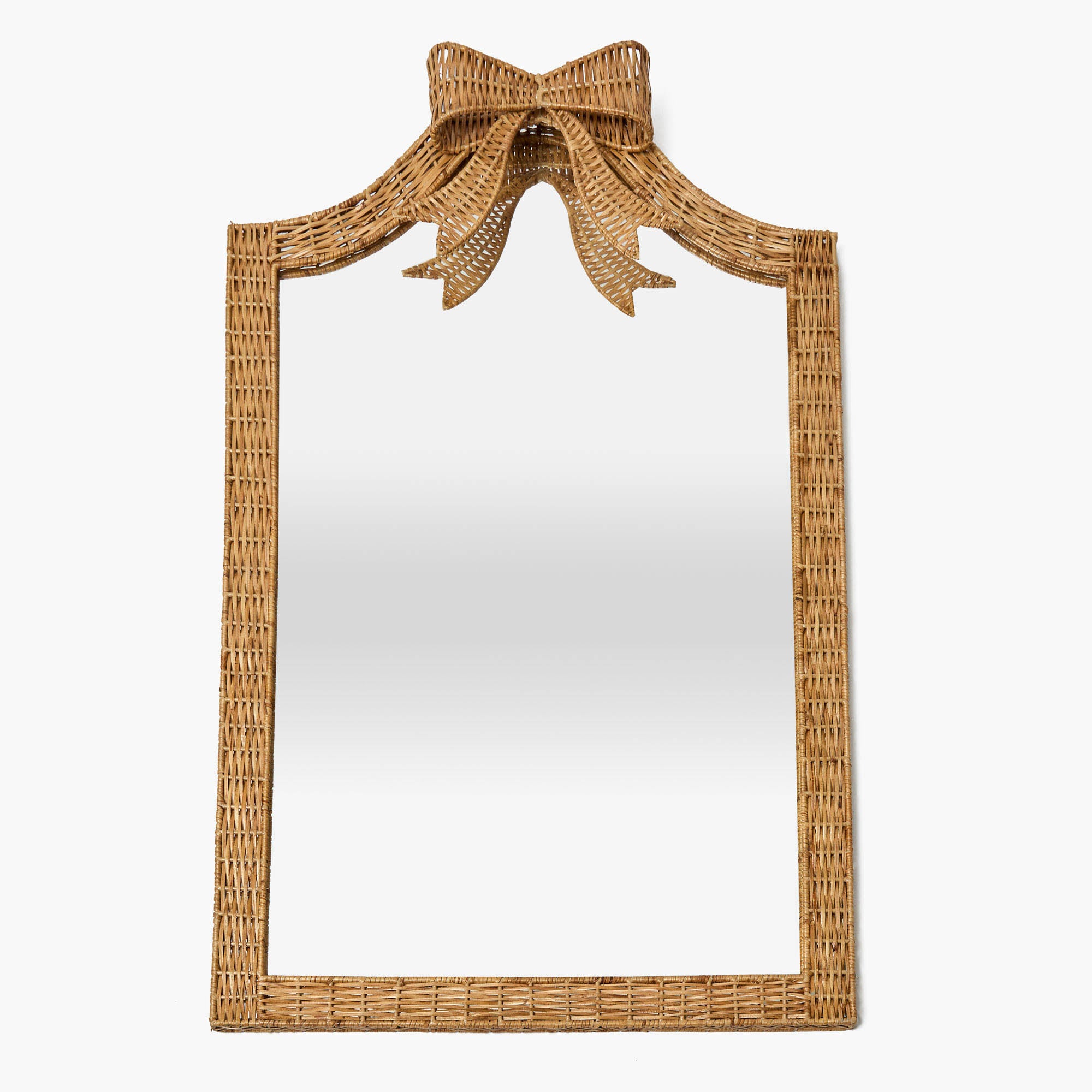 Celine Bow Rattan Mirror