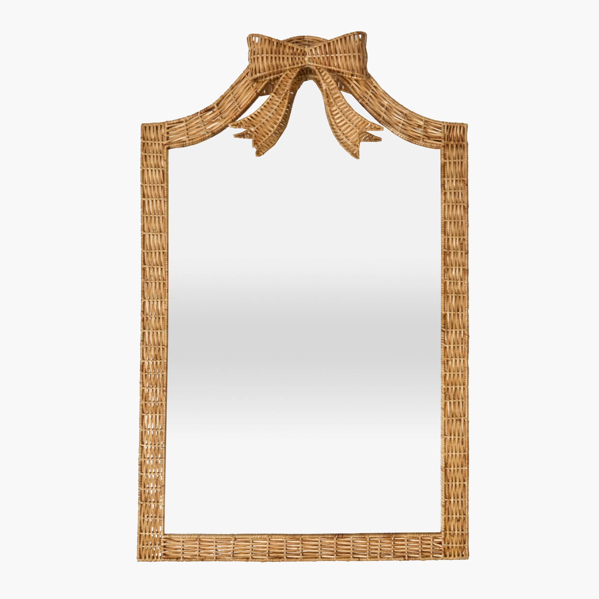 Celine Bow Rattan Mirror