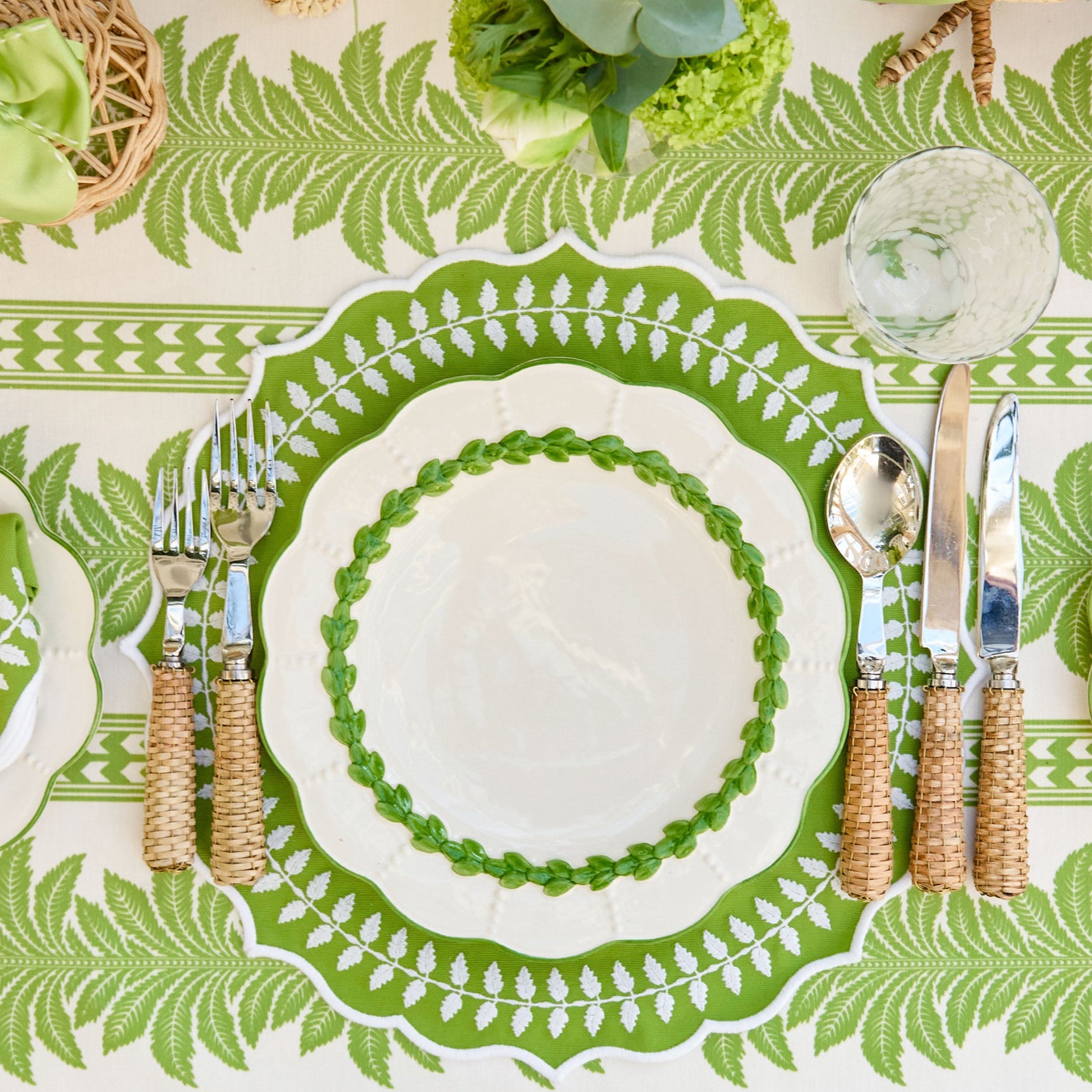 Green Viviana Dinner Plates (Set of 4)