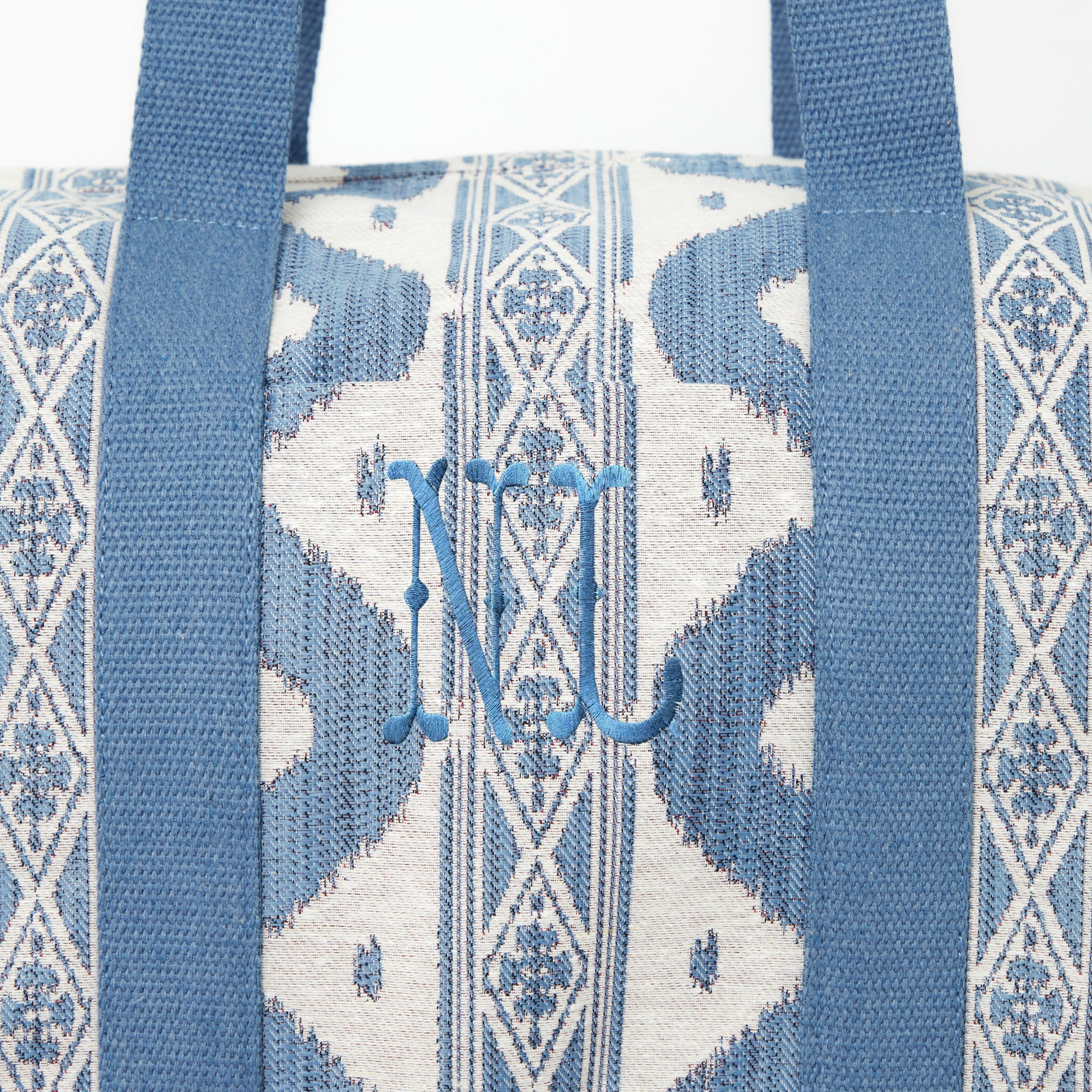 Blue Ikat Travel Bag