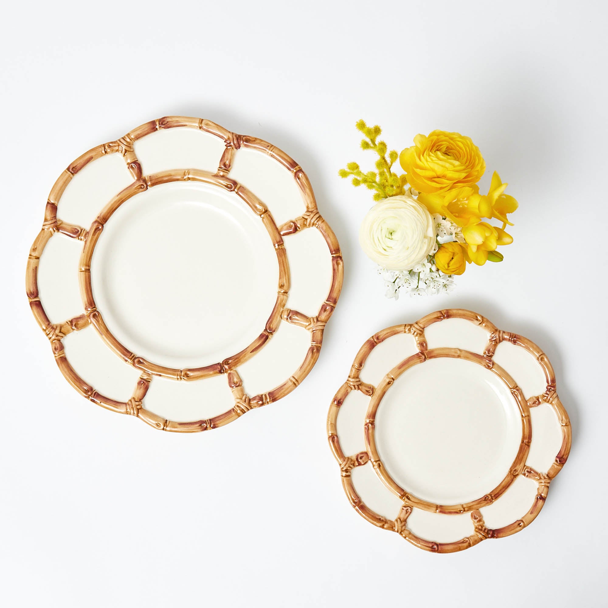 Petal Bamboo Starter Plate (Set of 4)