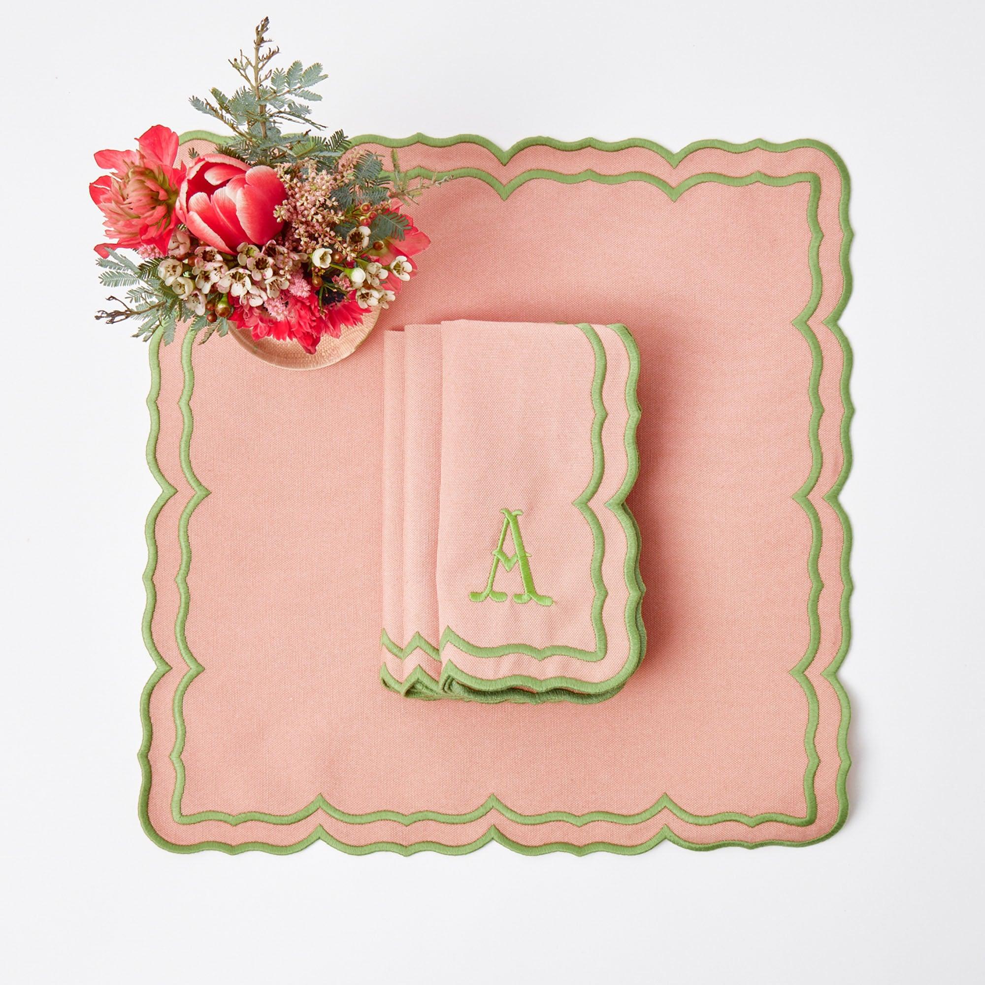 Fleur Pink Napkins (Set of 4) - Mrs. Alice