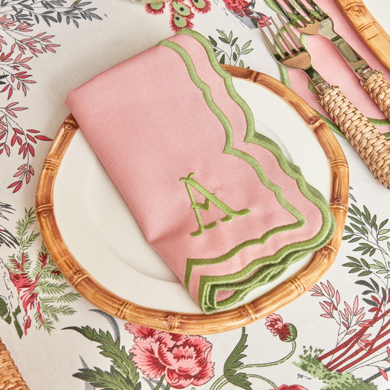 Fleur Pink Napkins (Set of 4) - Mrs. Alice