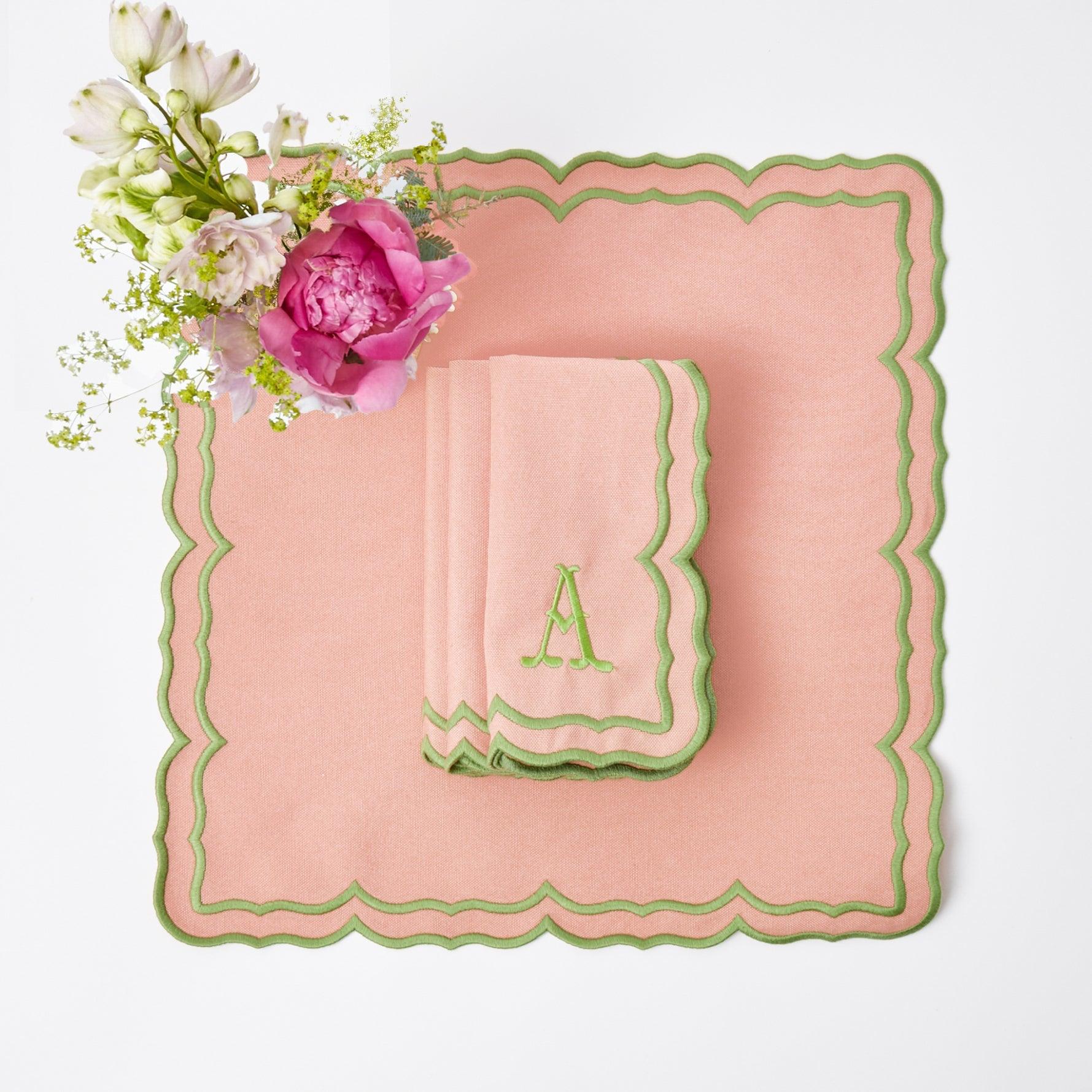 Fleur Pink Napkins (Set of 4) - Mrs. Alice