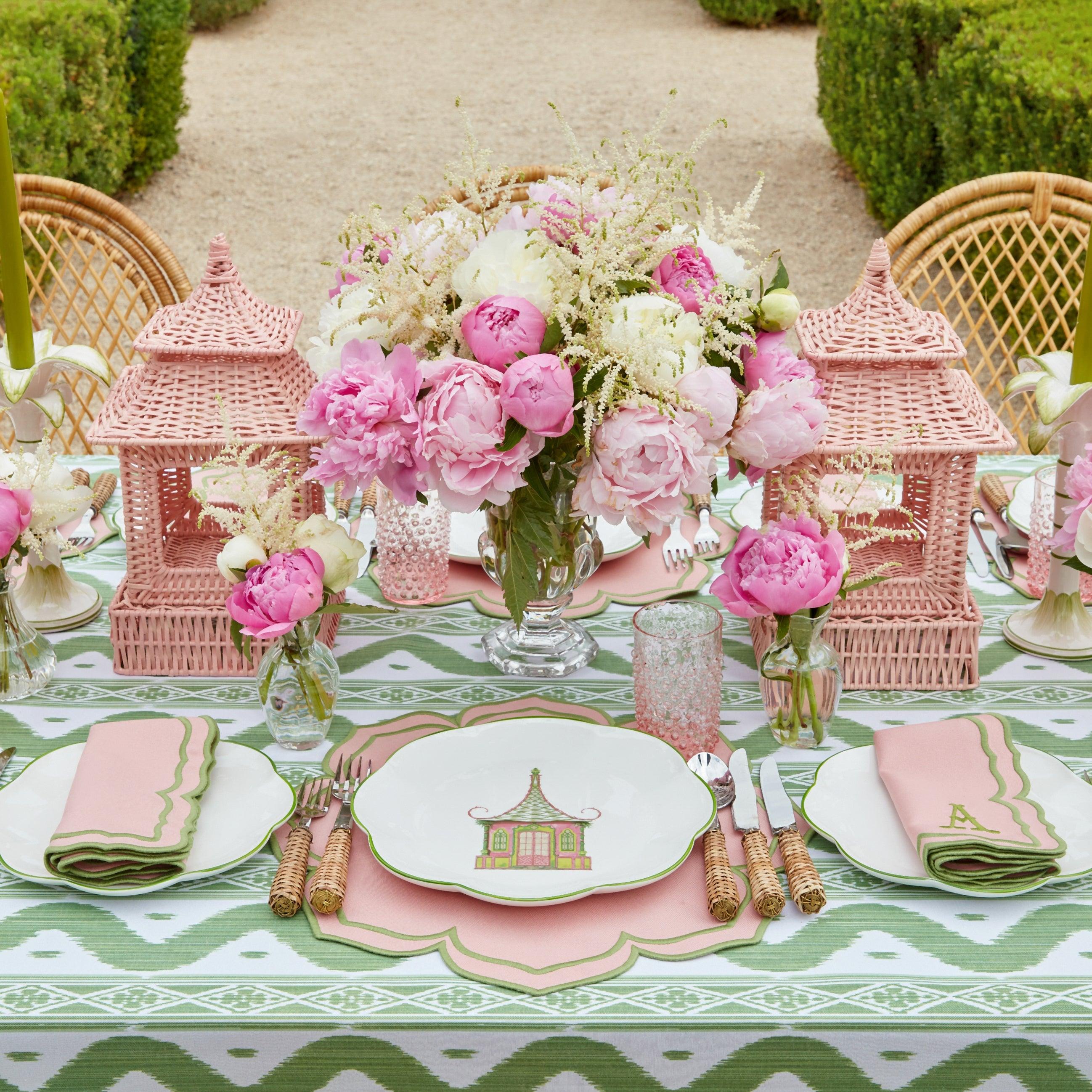 Fleur Pink Placemats & Napkins (Set of 4) - Mrs. Alice