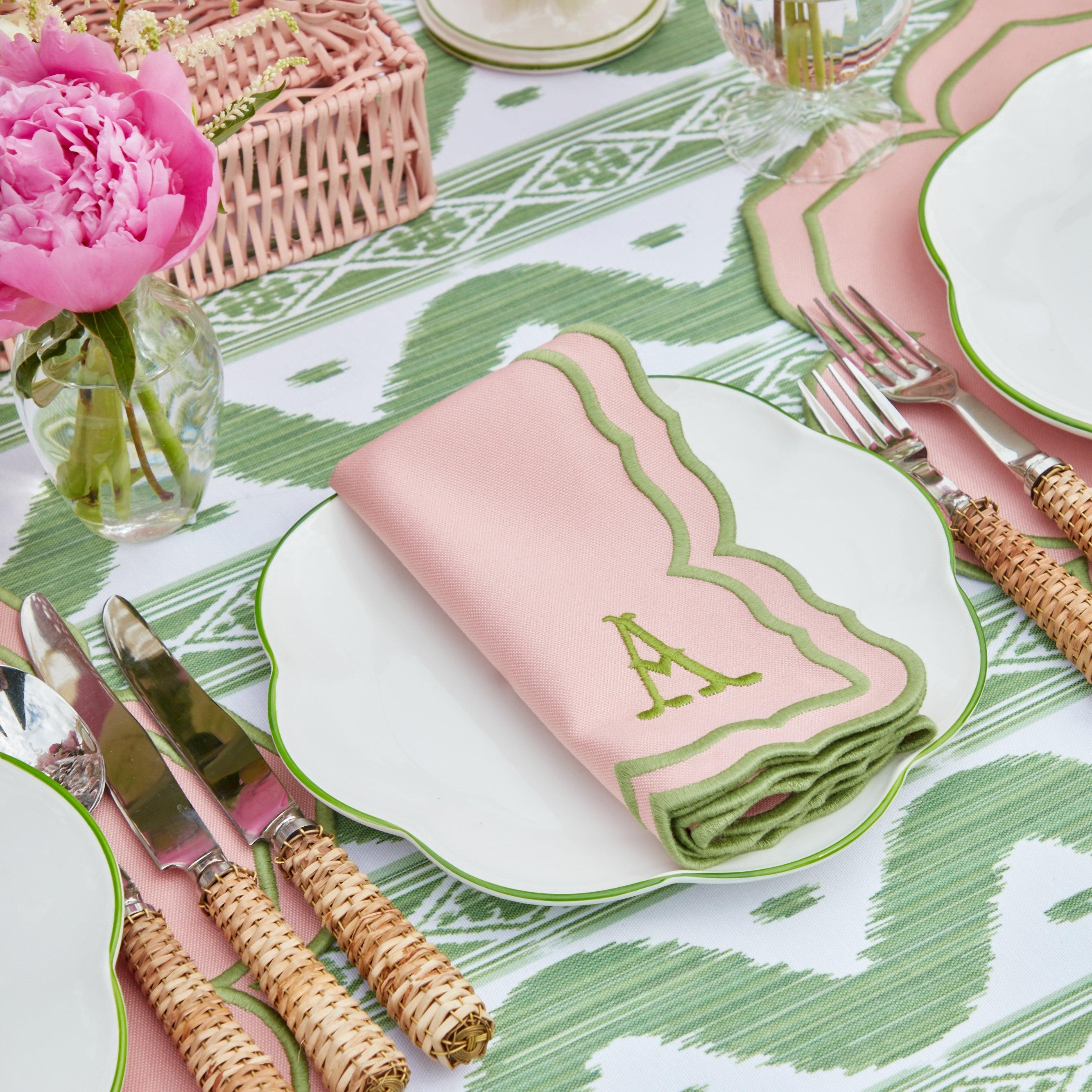 Fleur Pink Placemats & Napkins (Set of 4) - Mrs. Alice