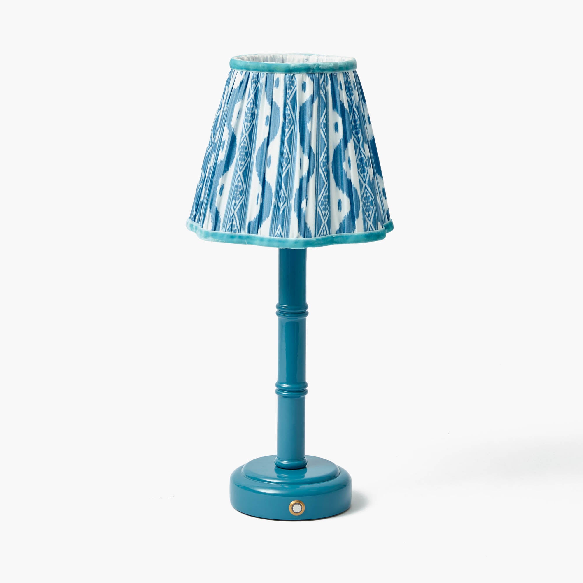 Blue Leonora Lacquer Rechargeable Lamp