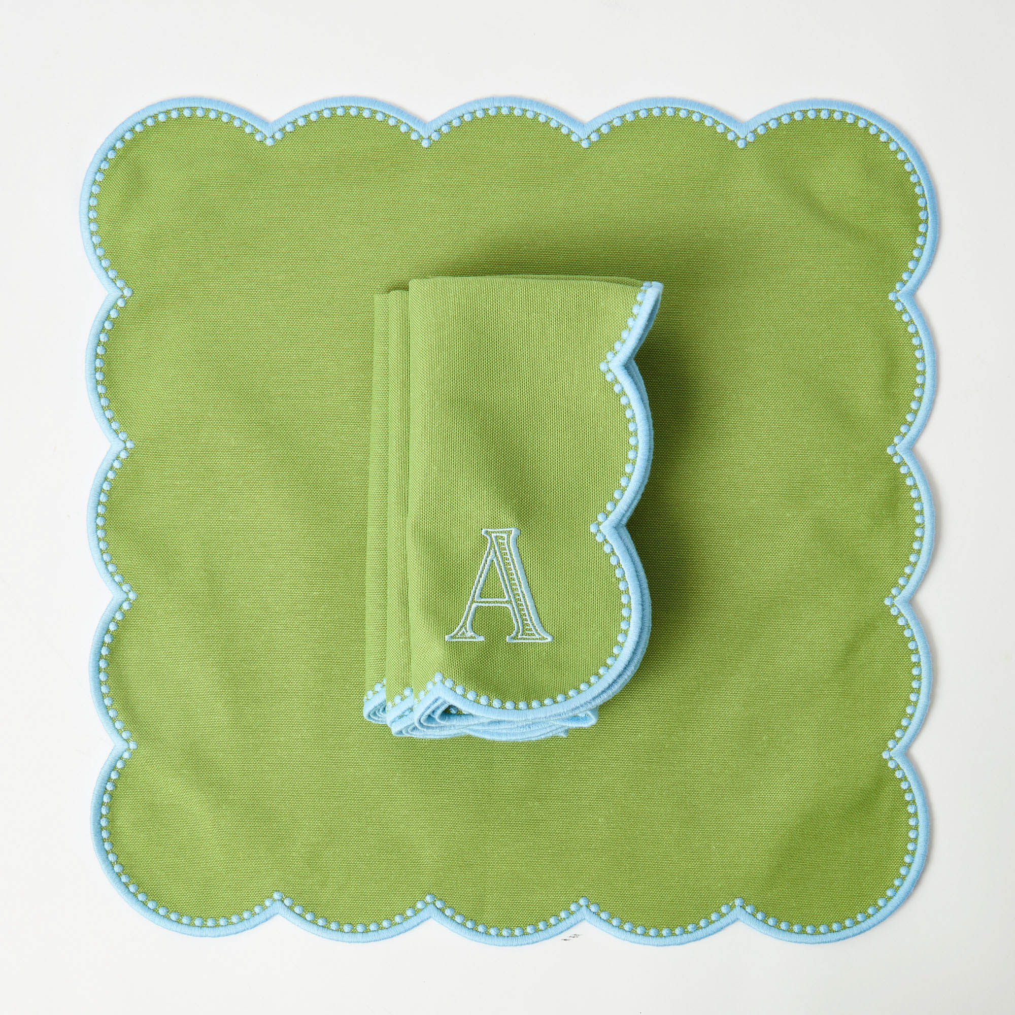 Bettina Green & Blue Napkins (Set of 4)