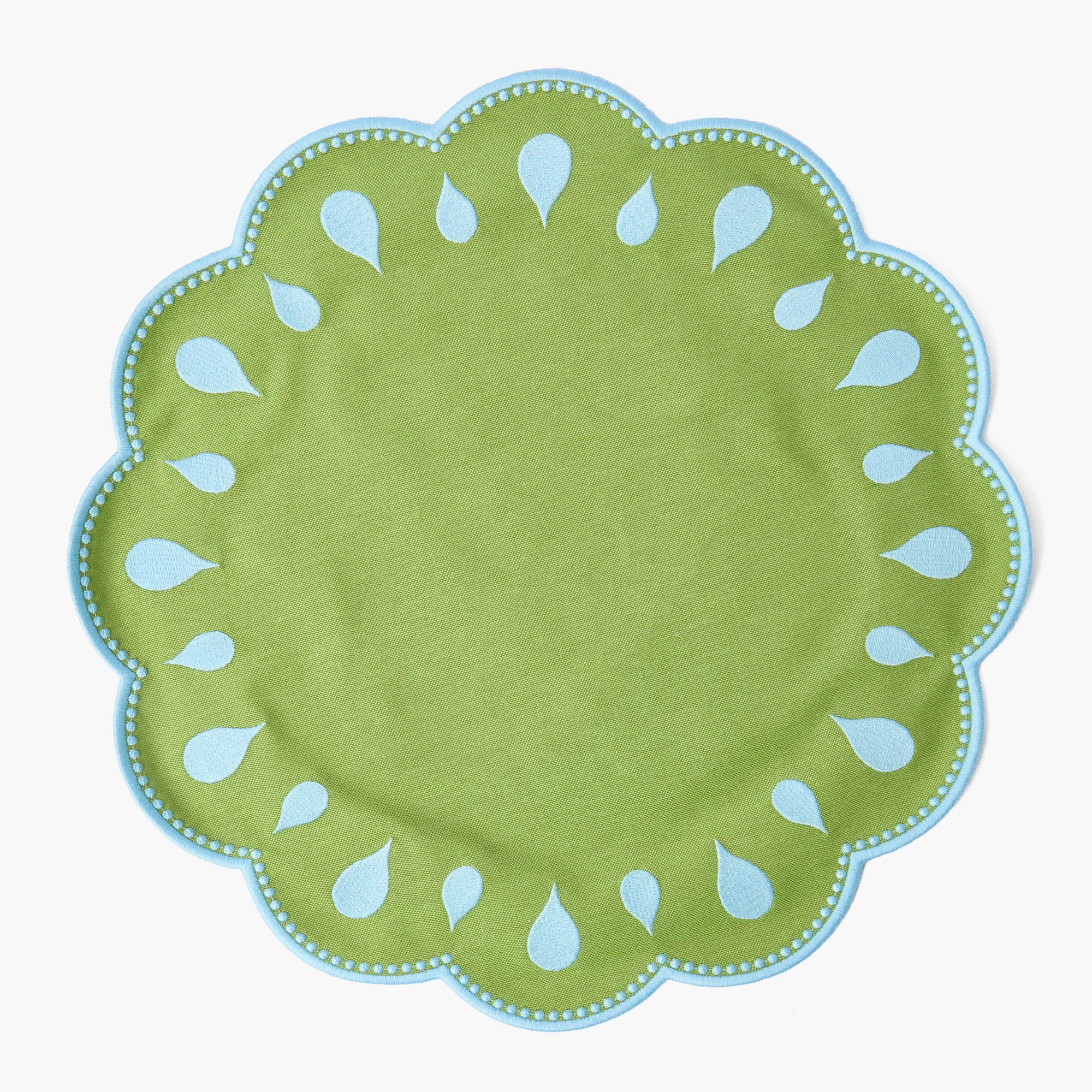 Bettina Green & Blue Placemats & Napkins (Set of 4)