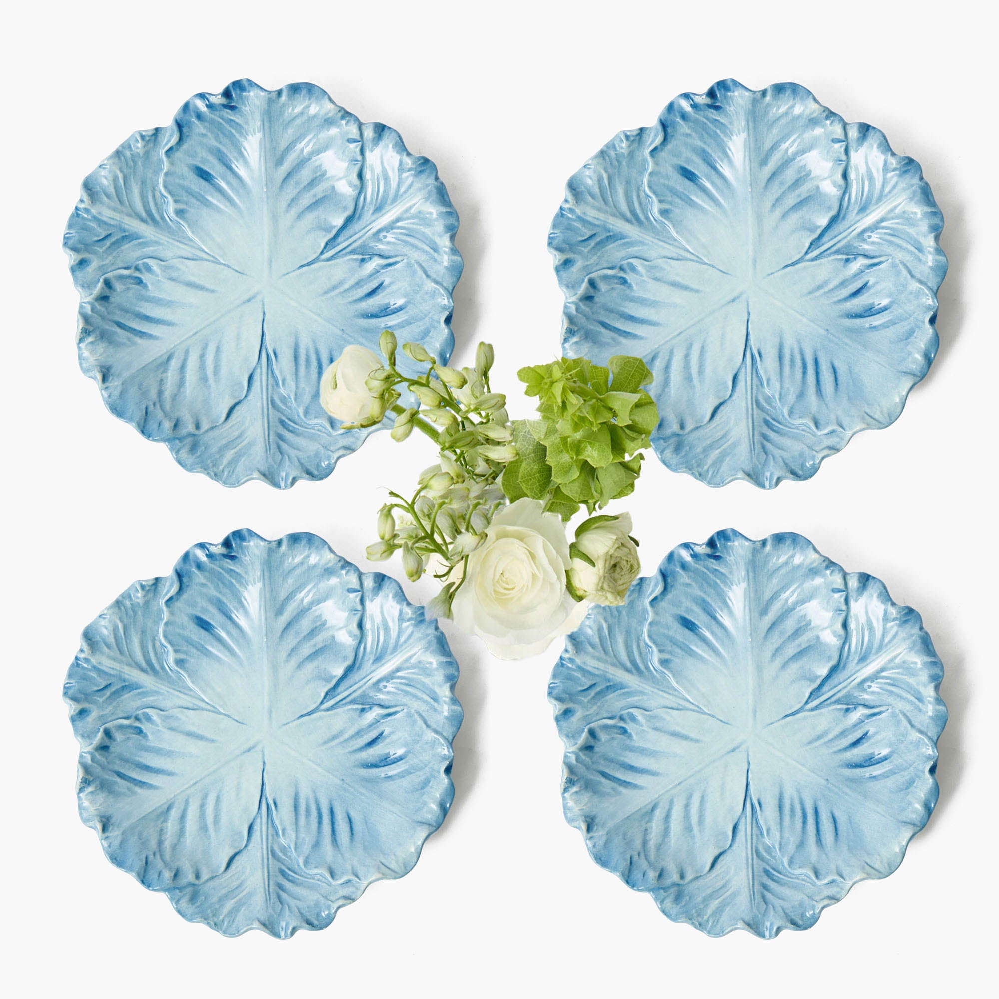 Serena Cabbage Starter Plate (Set of 4)