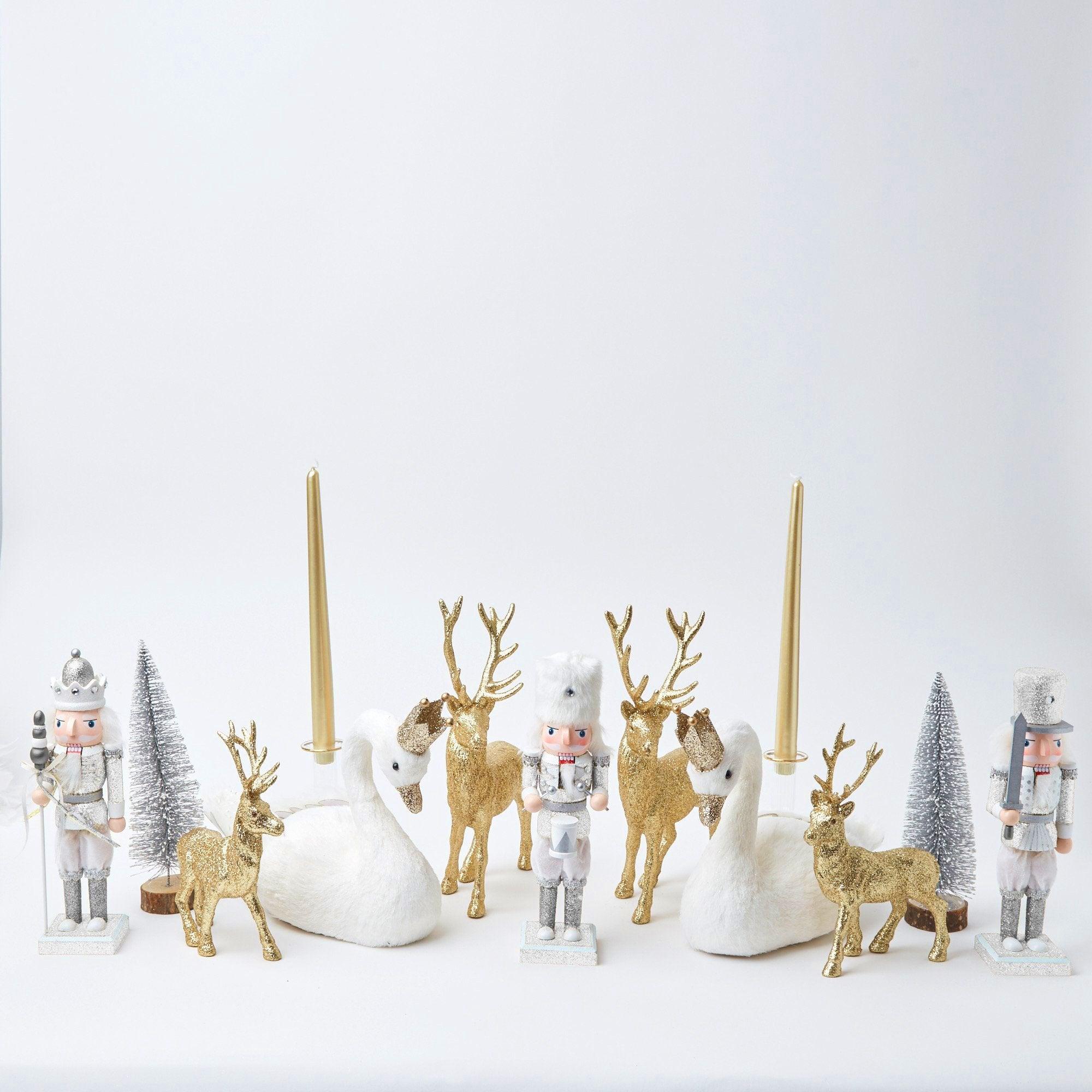 Gold Glitter Reindeer (Pair) - Mrs. Alice