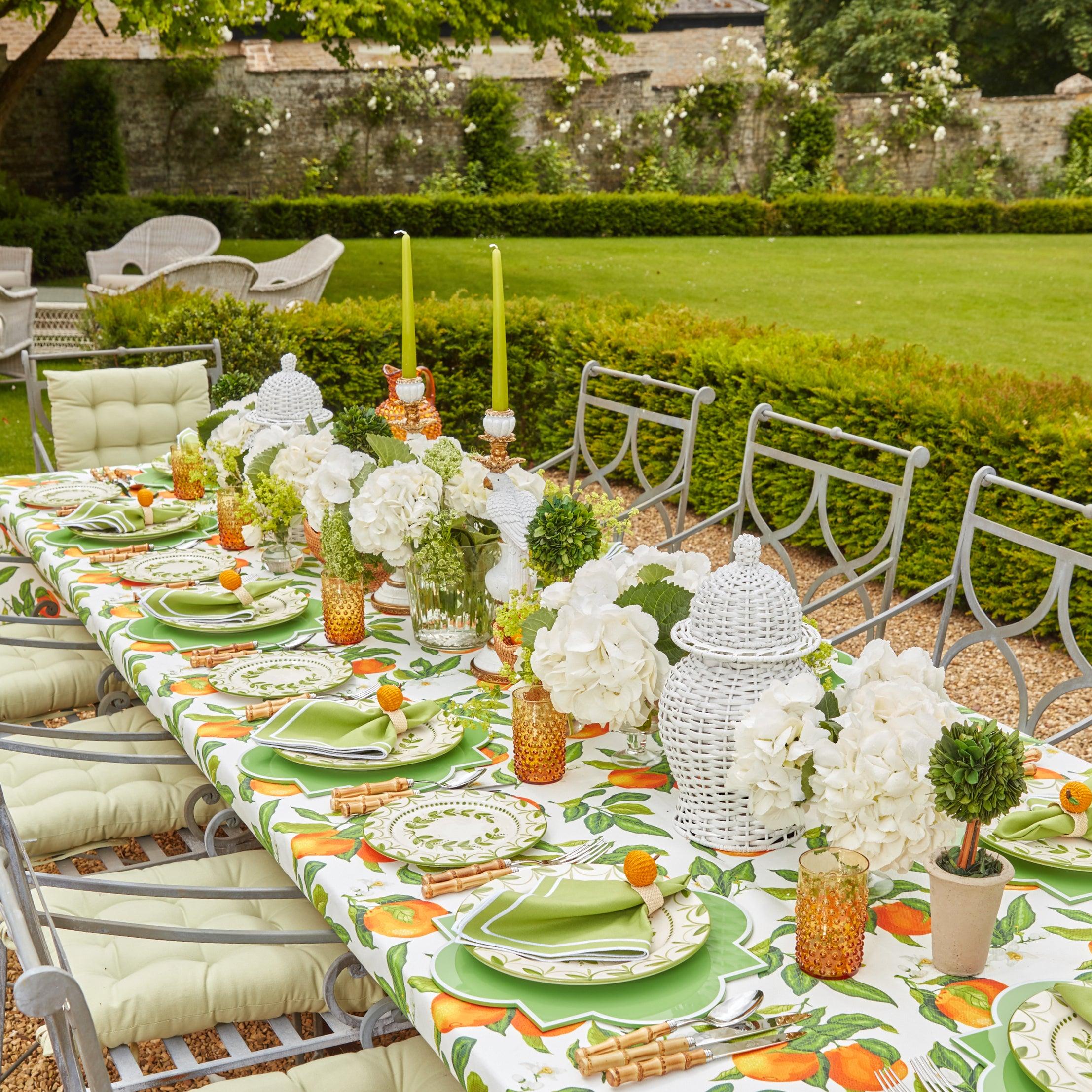 Green Garland Dinner Plate - Mrs. Alice