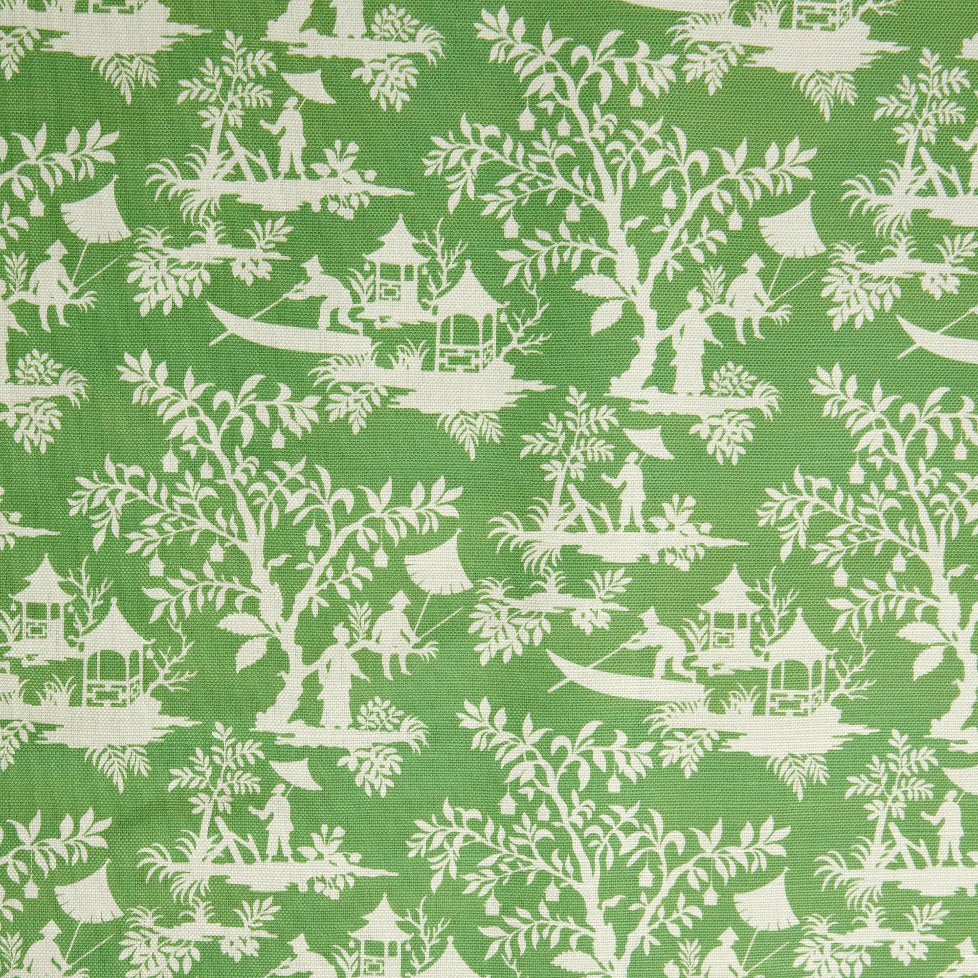 Green Pagoda Garden Fabric - Mrs. Alice