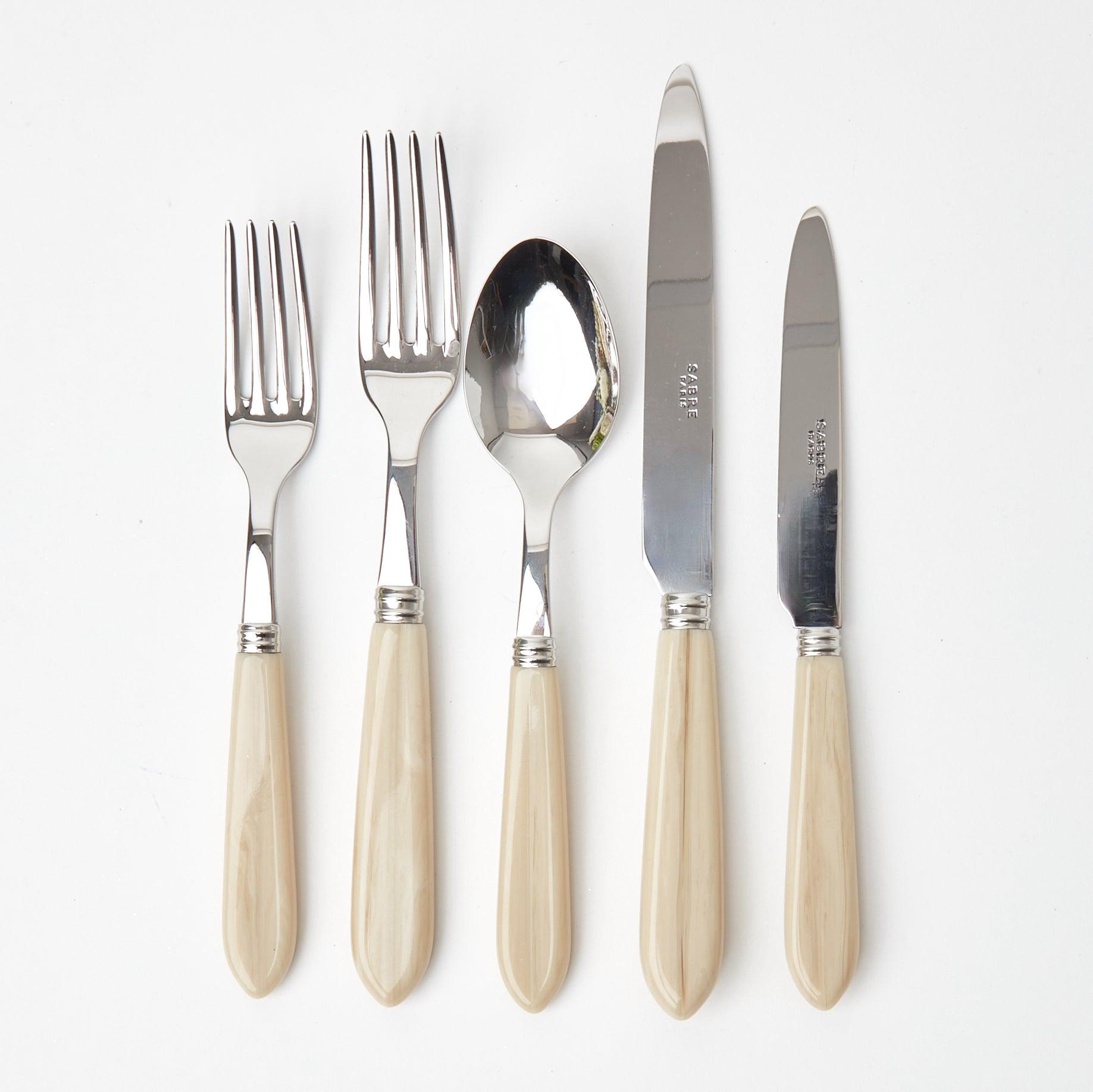 Grey Horn Cutlery Set (5 Piece) - Mrs. Alice