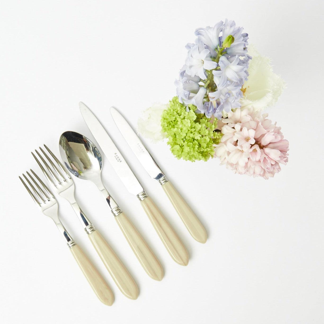 Grey Horn Cutlery Set (5 Piece) - Mrs. Alice