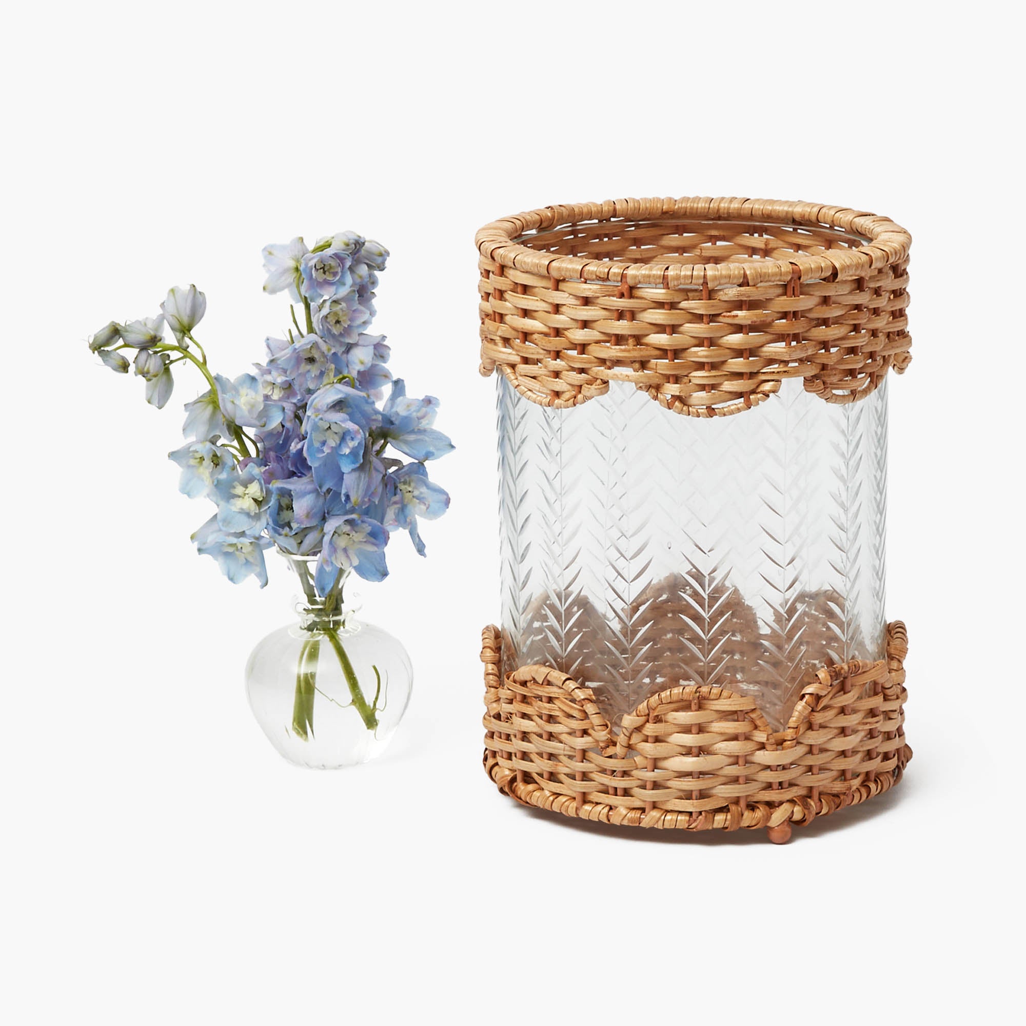 Helena Rattan Hurricane Lantern