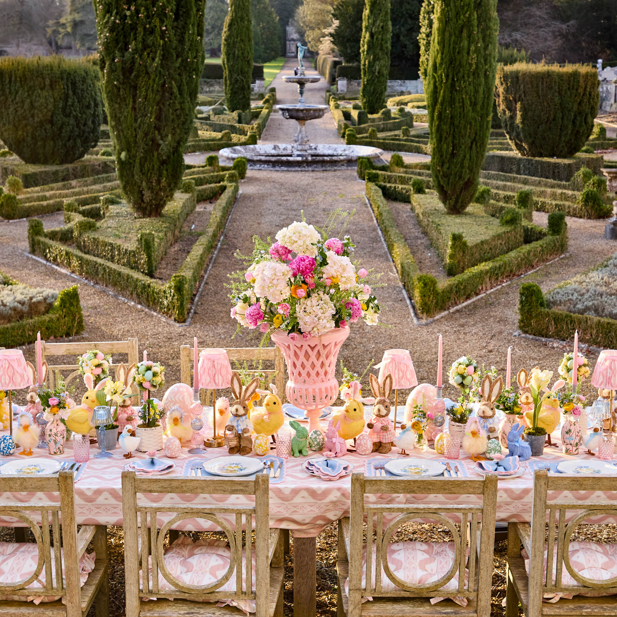 Adelaide Pink Lattice Urn