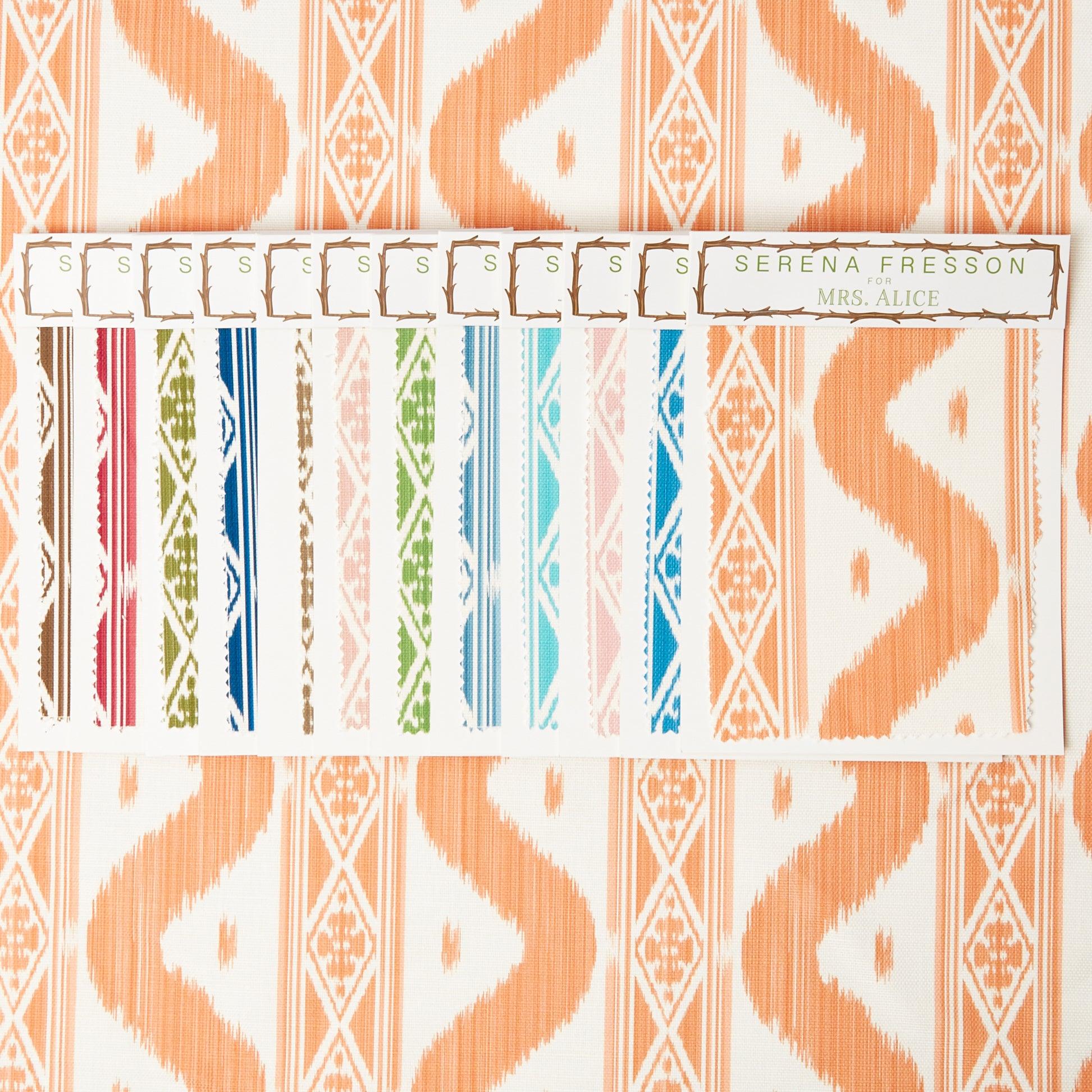 Ikat Stripe Fabric - Mrs. Alice